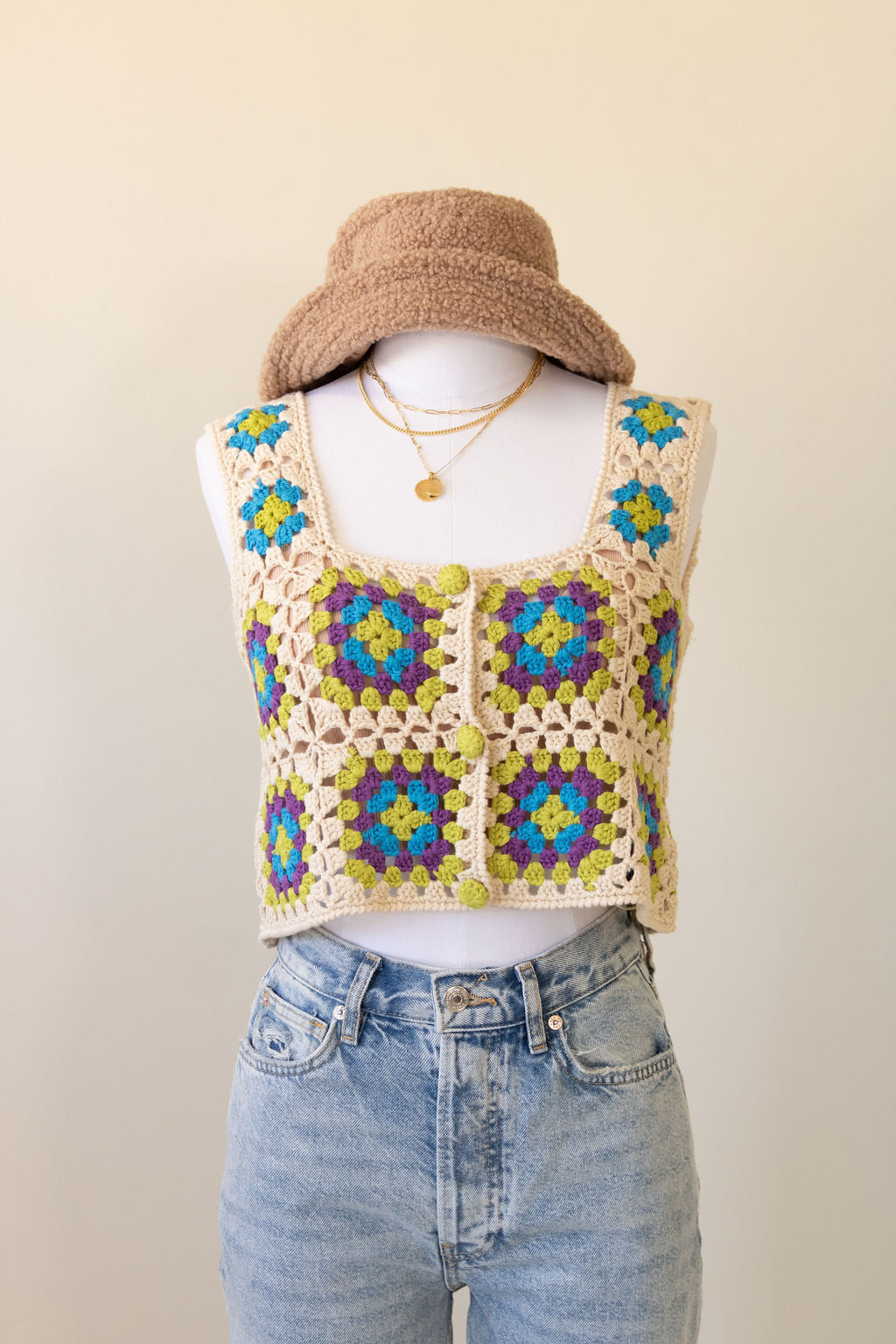 Don't Move Crochet Floral Top