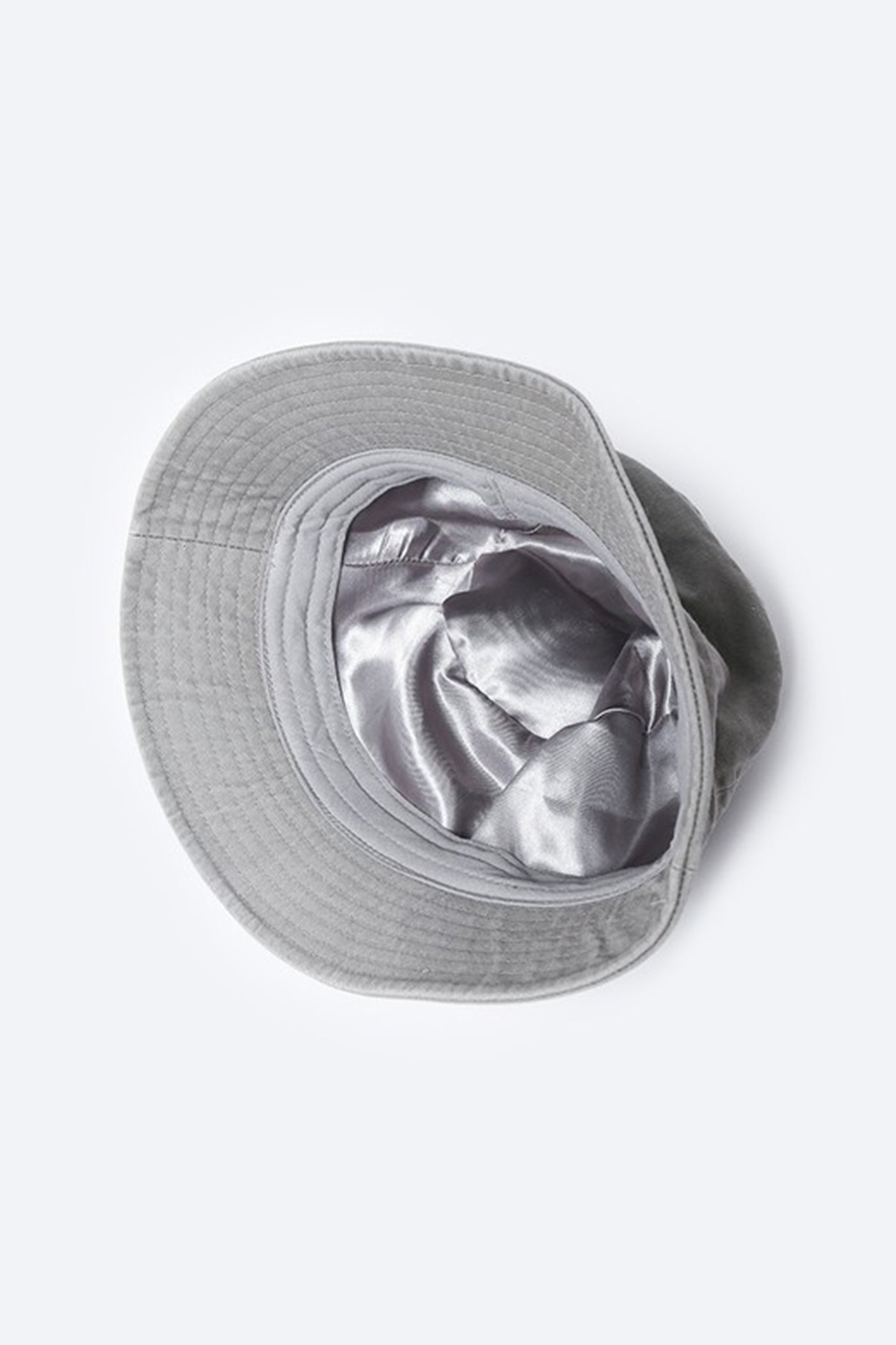 solid grey bucket hat
