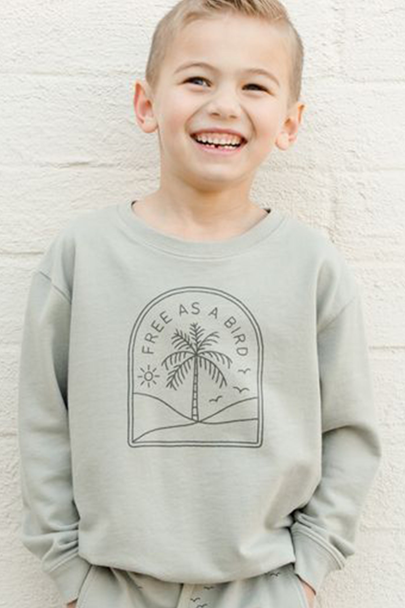 Printed Kids Sweatshirt by Rylee & Cru