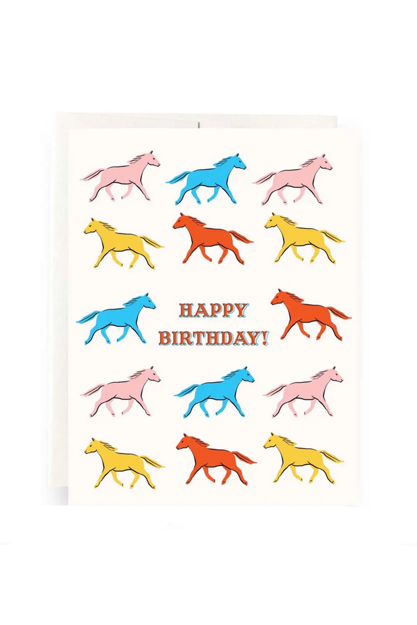 Happy Birthday Horses Card