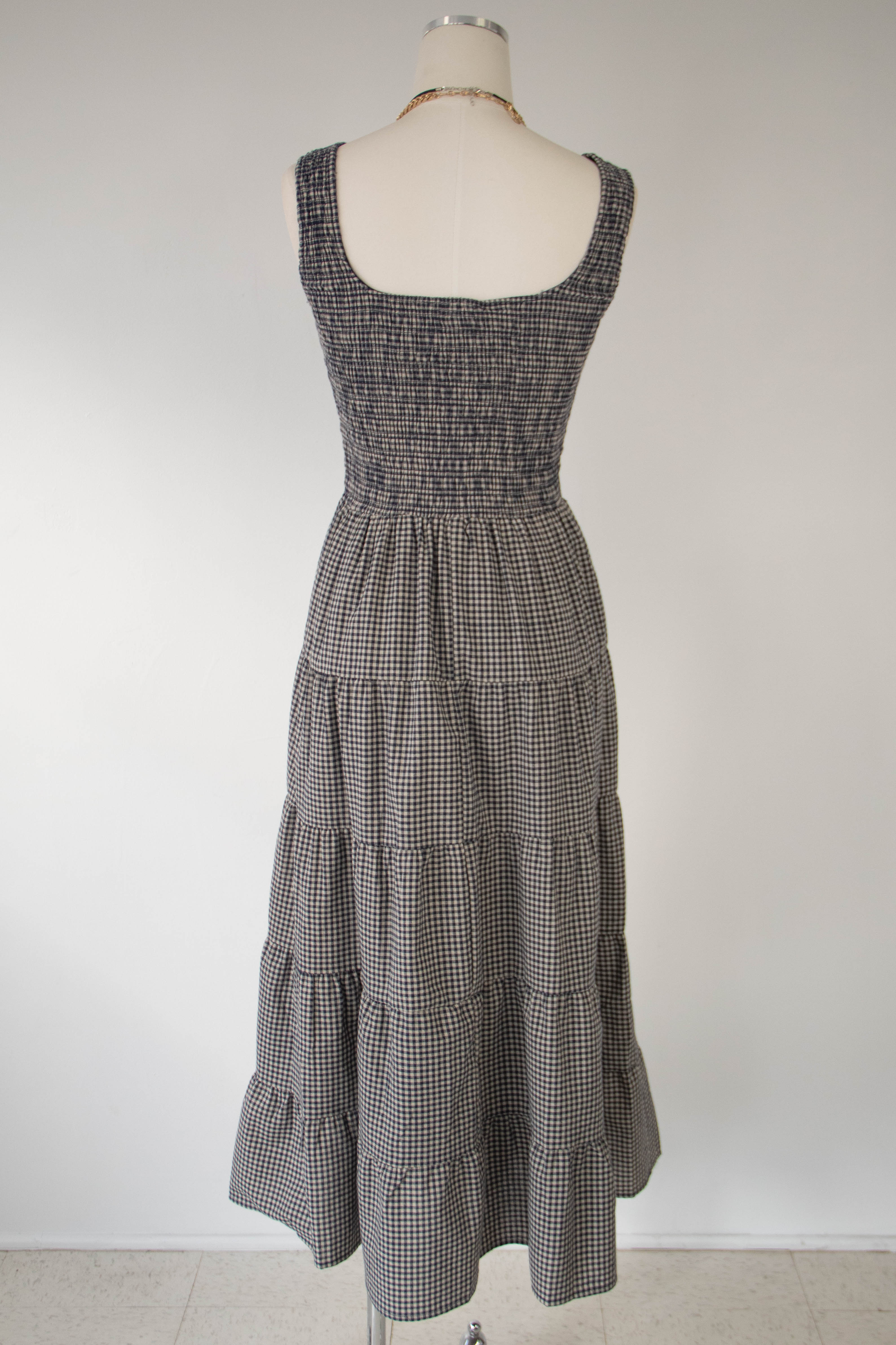 Sleeveless Gingham Dress by For Good