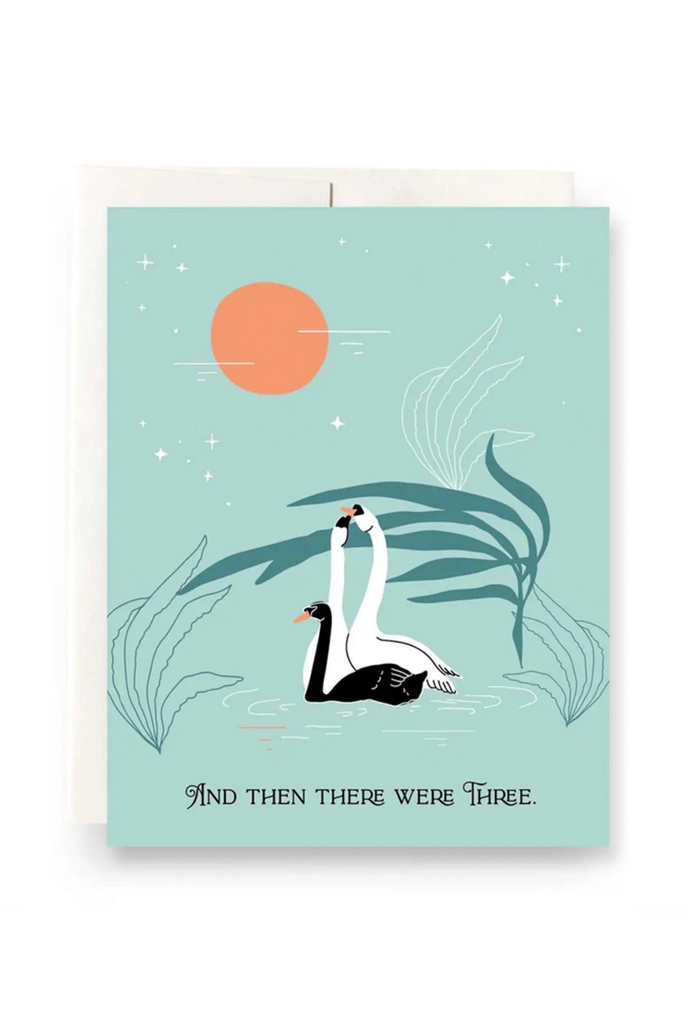 Swan Baby Greeting Card