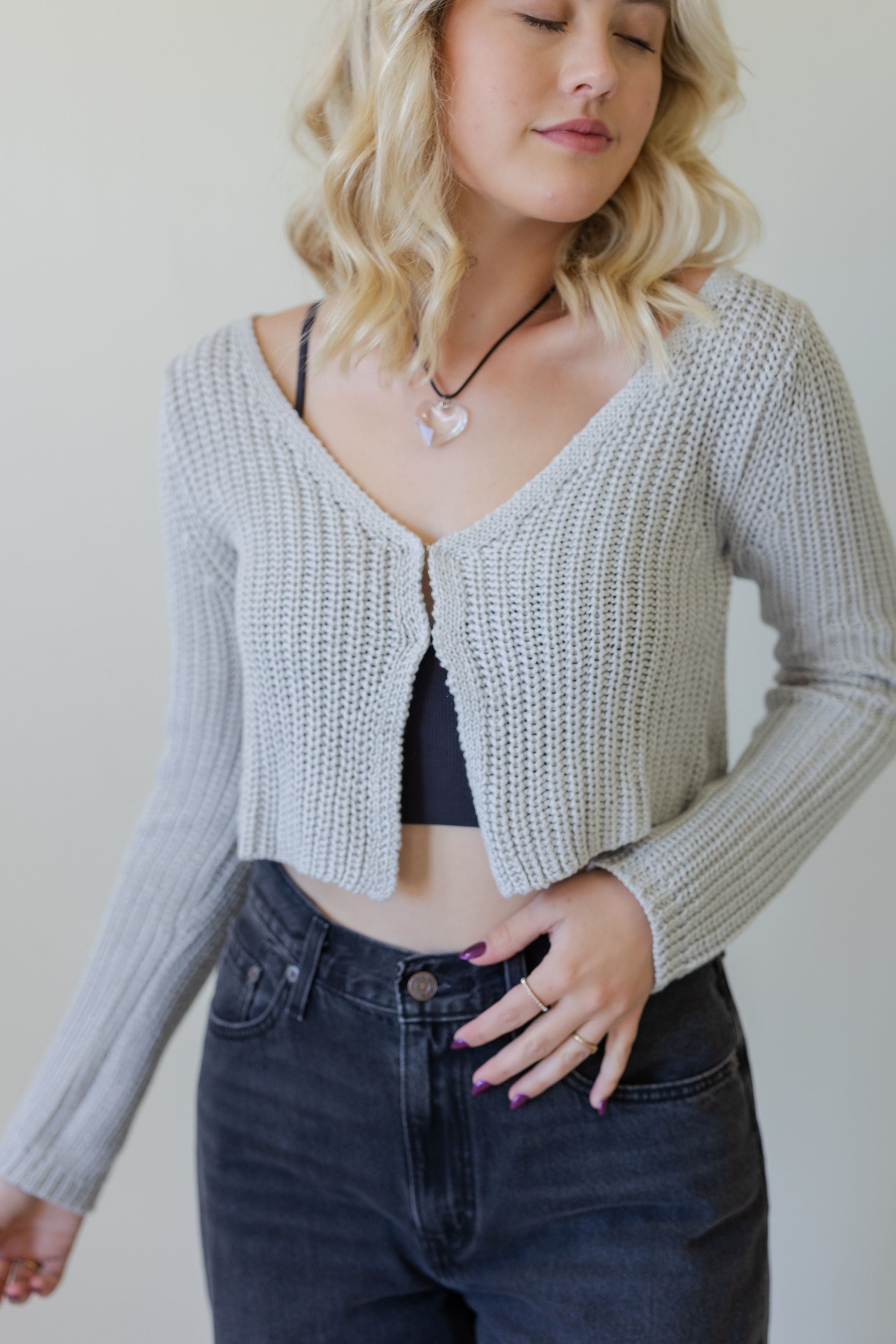 Just Relax Split Front Sweater