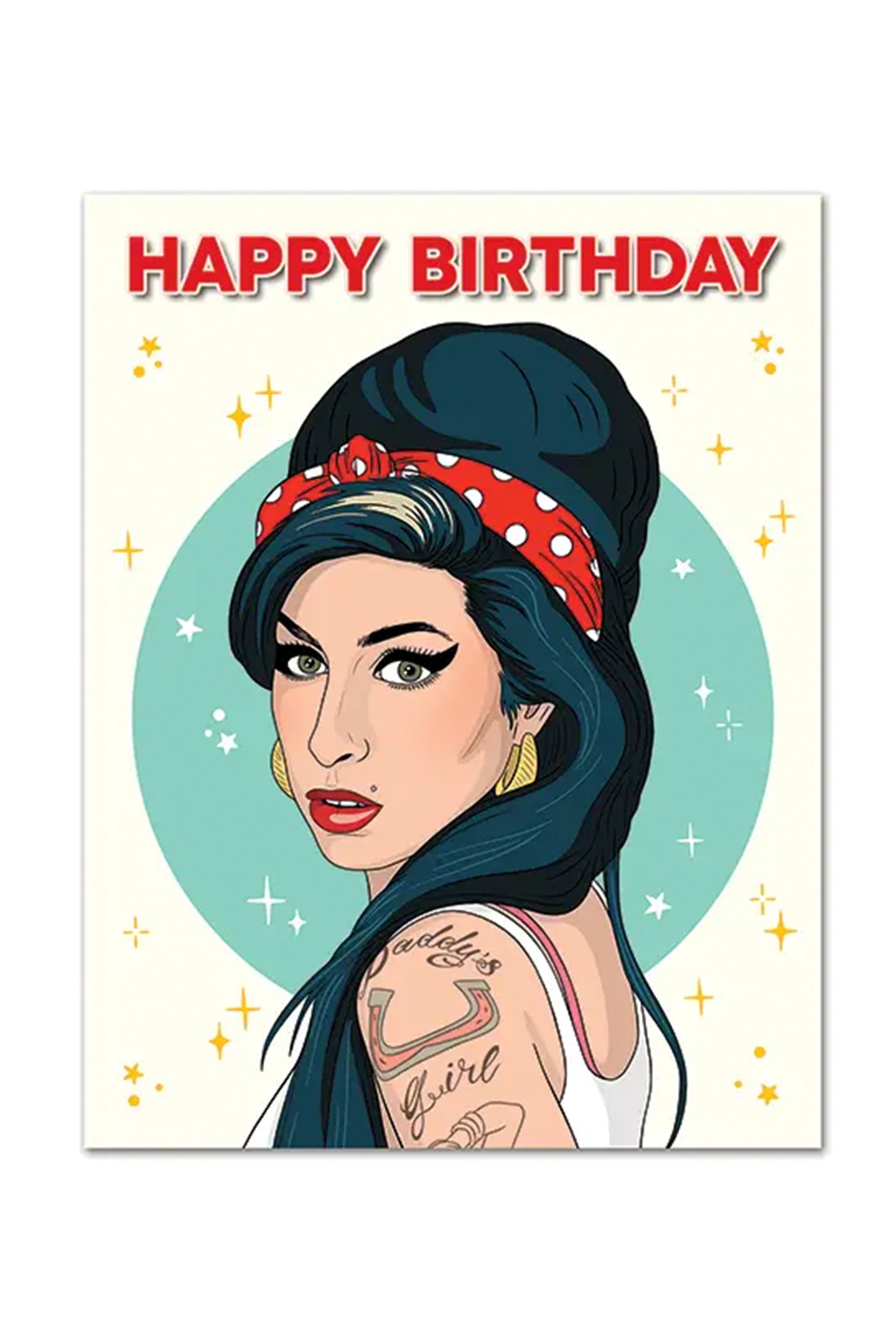 Amy Winehouse Birthday Card by The Found