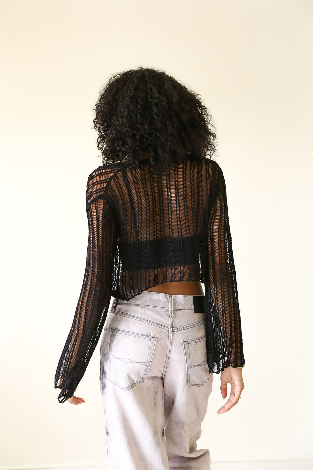 A Delight Long Sleeve Knit Crop Top