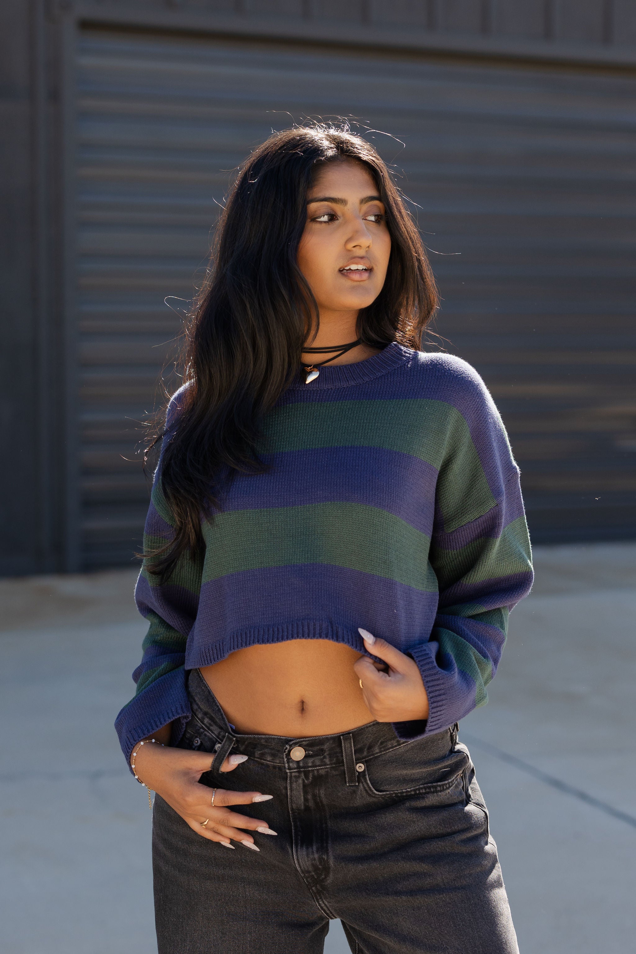 Distractions Crop Sweater