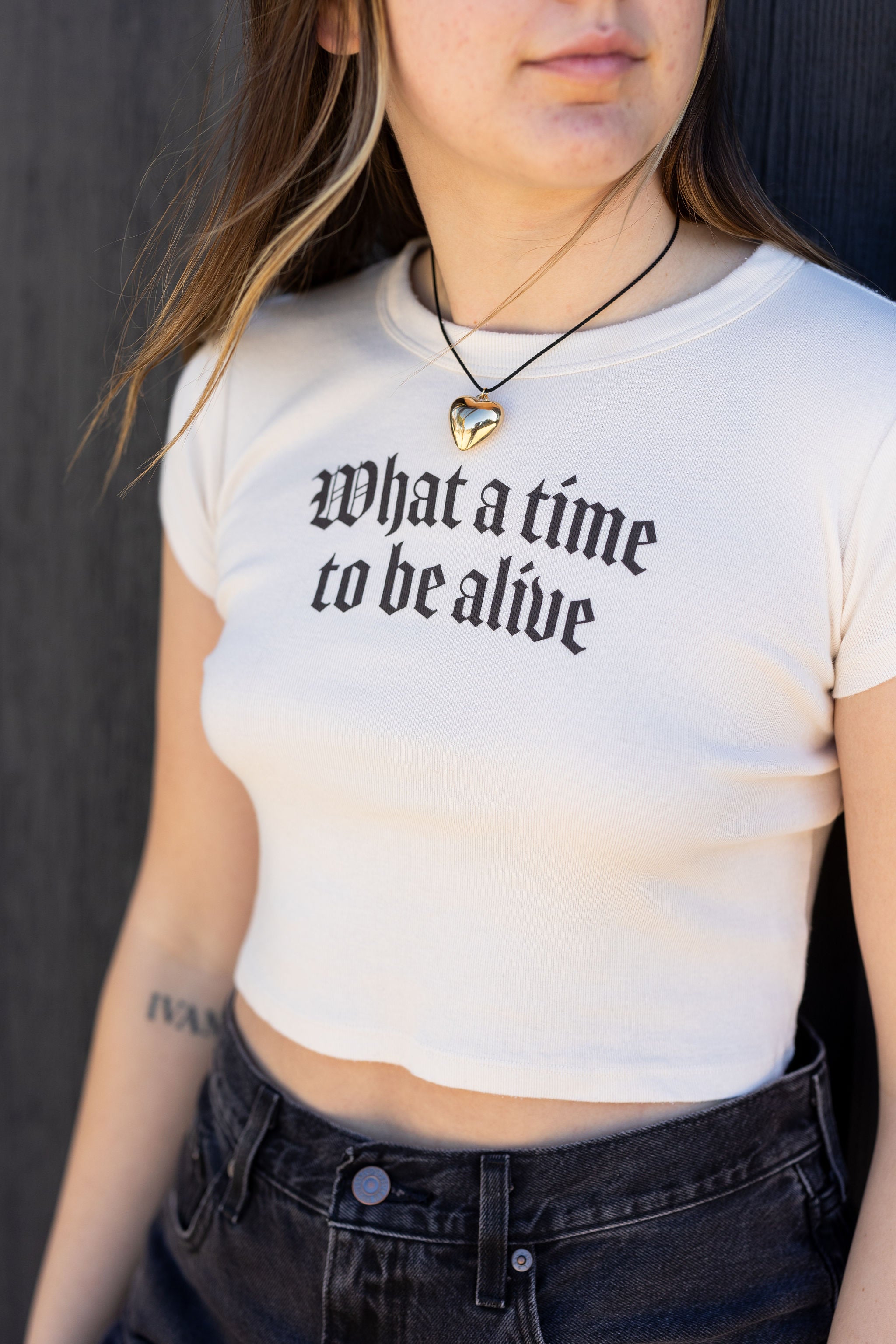 What A Time To Be Alive Graphic Baby Tee