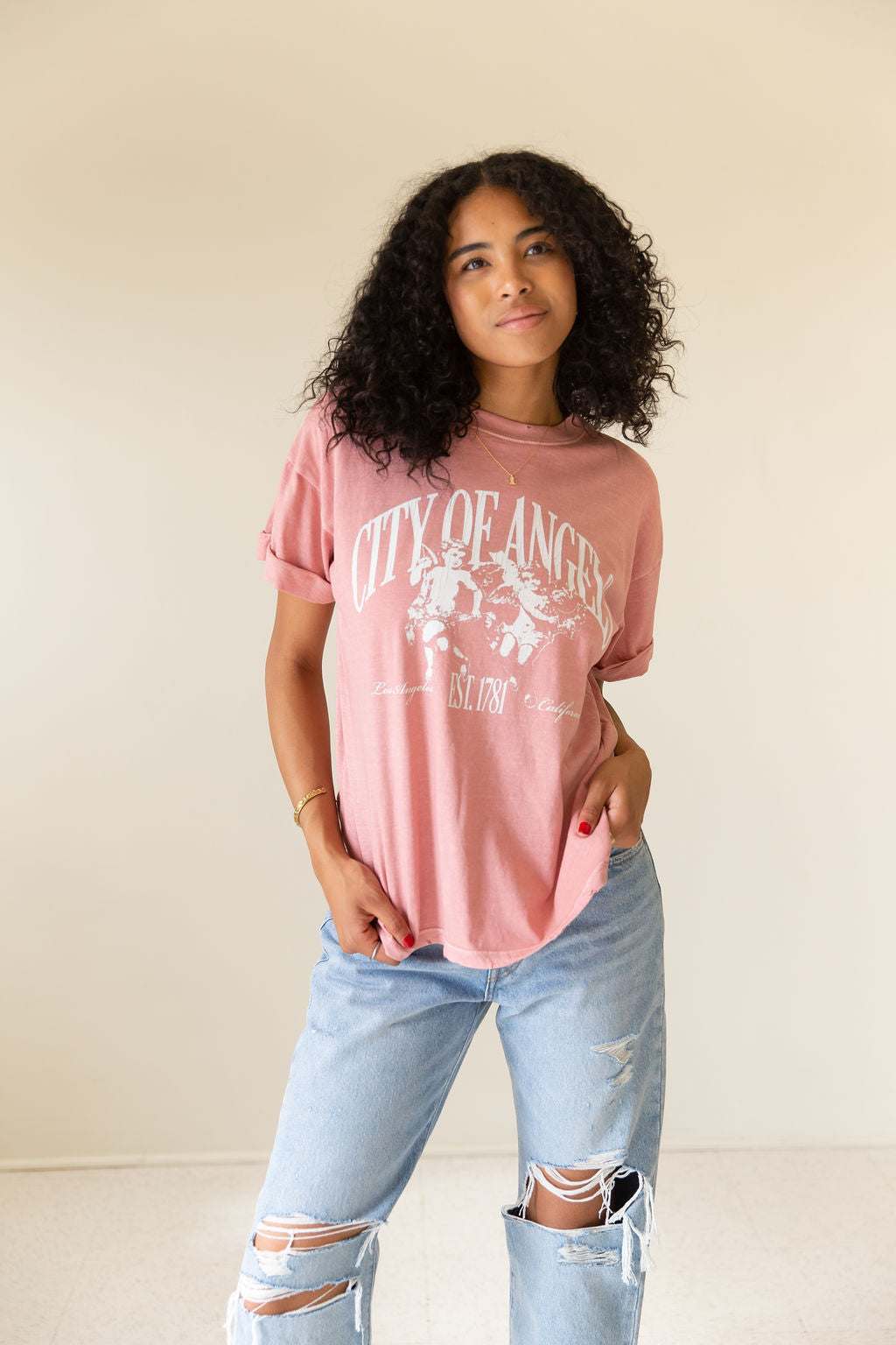 City of Angels Relaxed Graphic Top