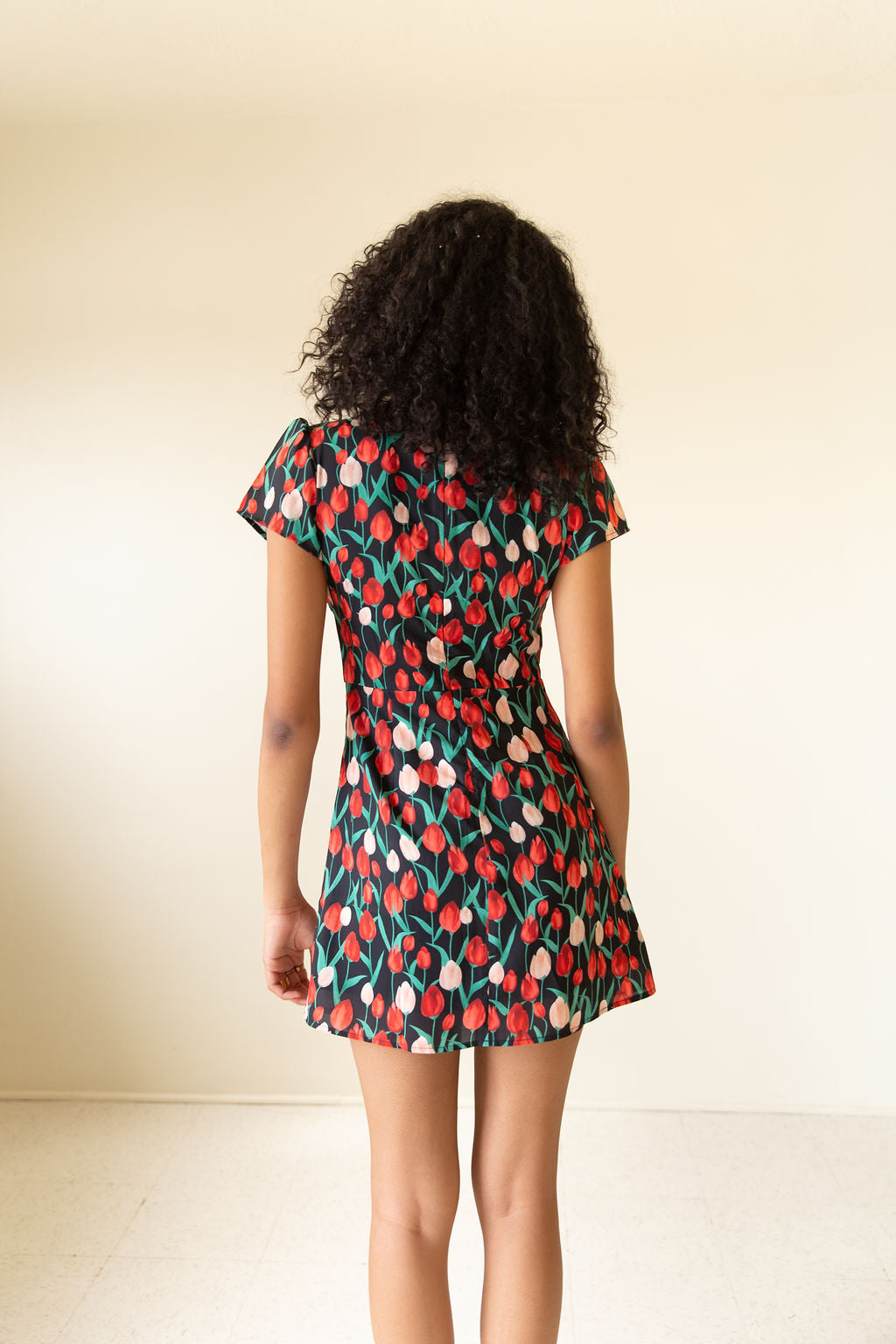 Feeling Pretty Short Sleeve Floral Dress by For Good