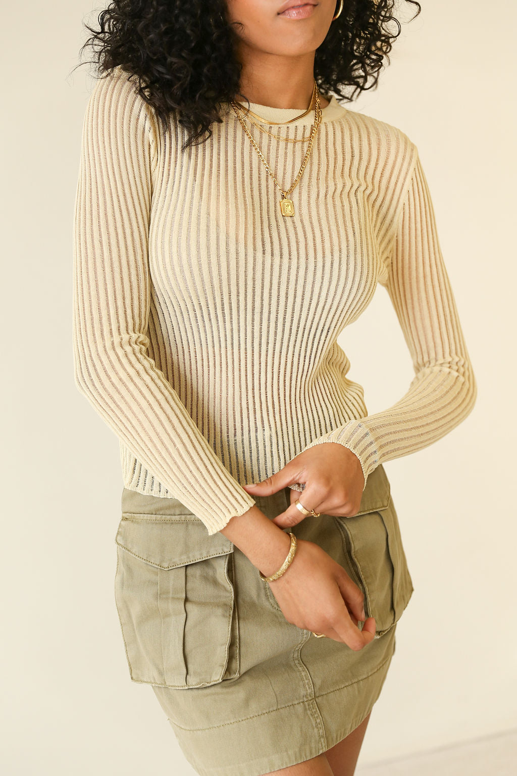 Always Lovely Long Sleeve Knit Top by For Good