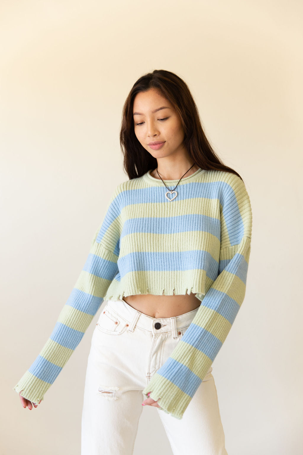 Mistakes & Heartbreaks Crop Sweater