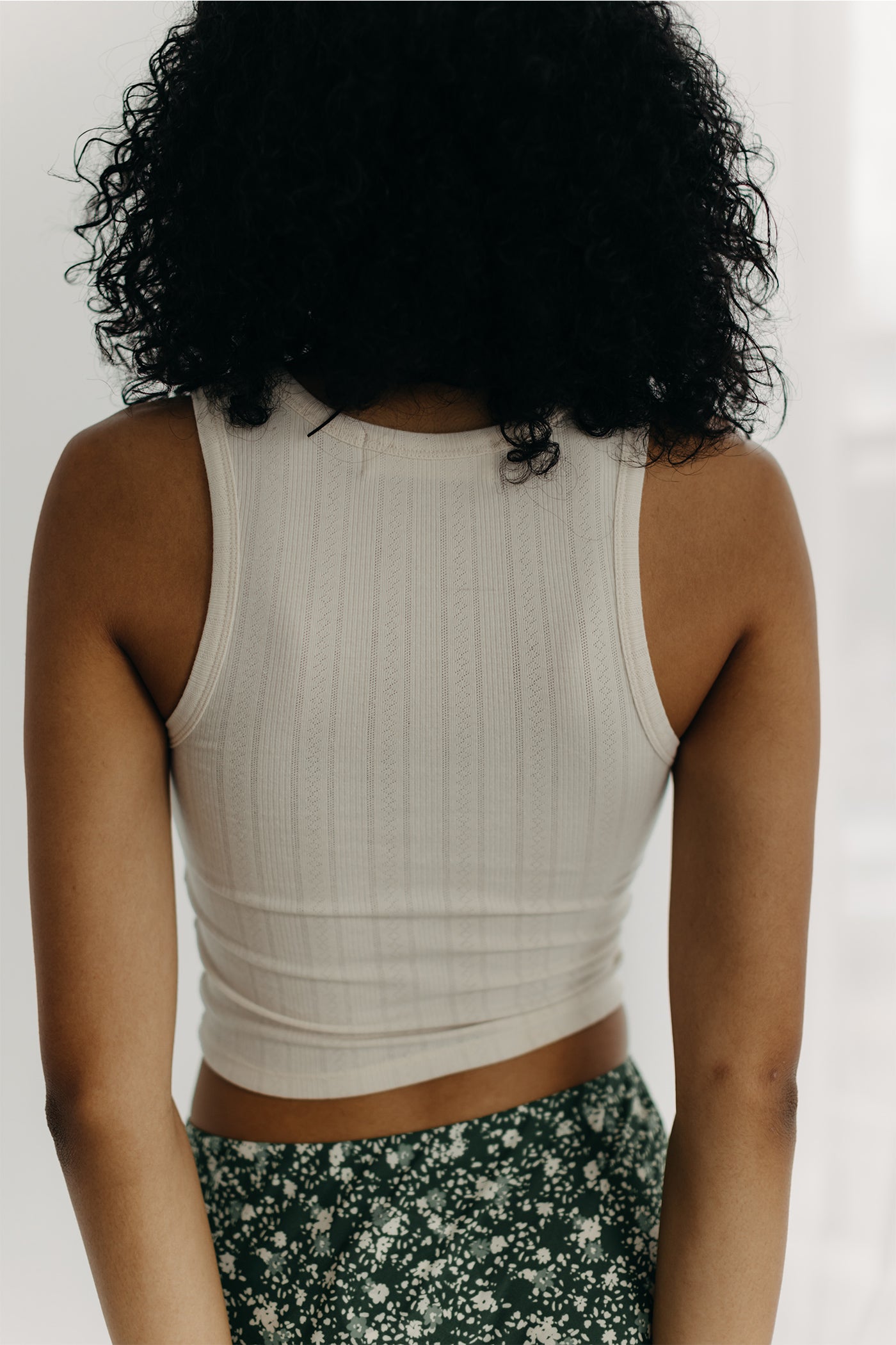 The Whispers Sleeveless Knit Crop Top