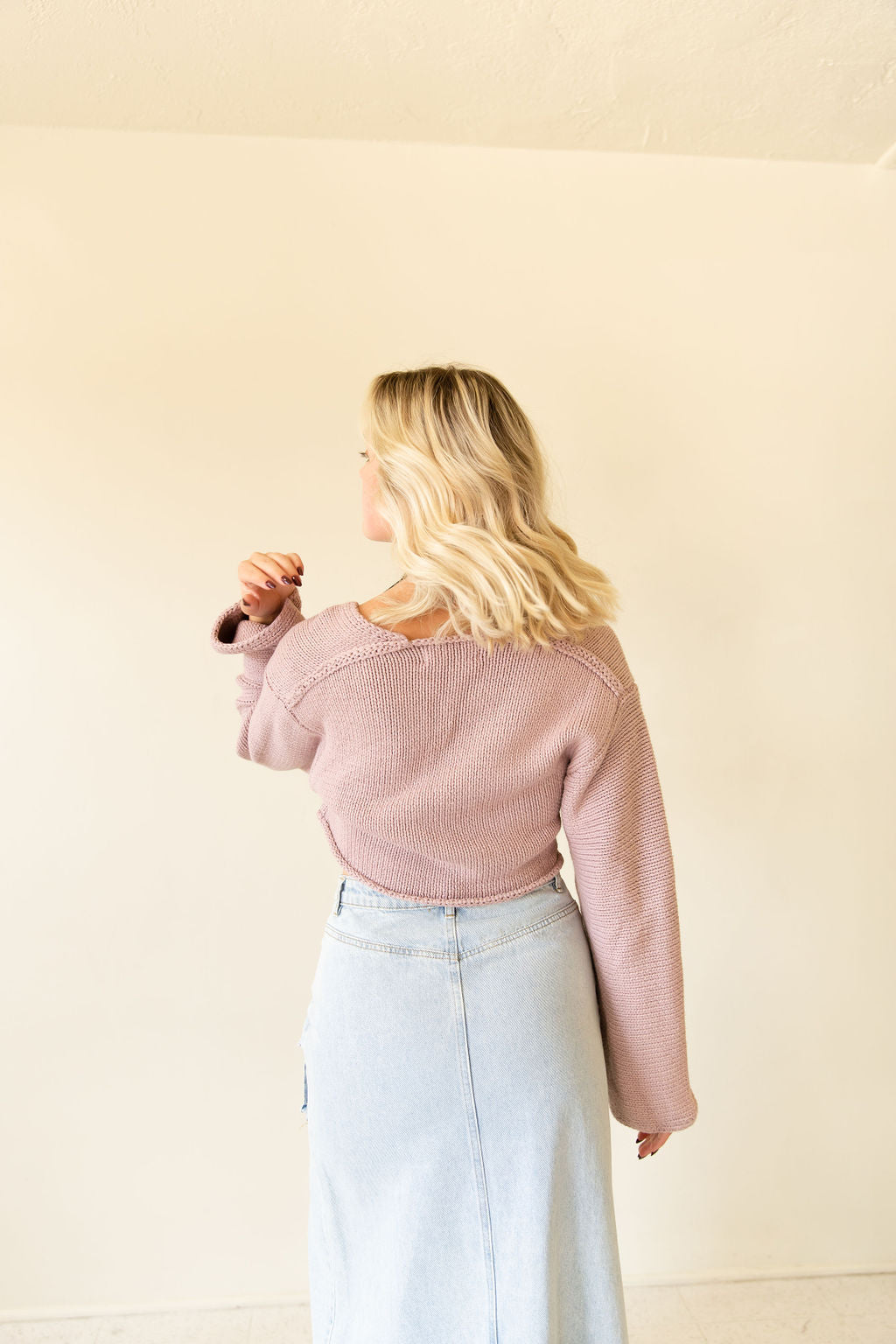 Say Anything Oversized Crop Sweater