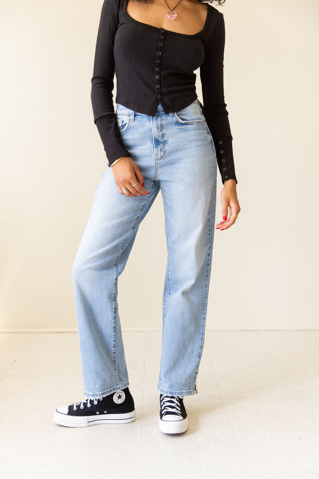 Low Rise 90s Relaxed Jeans by Nectar Premium Denim