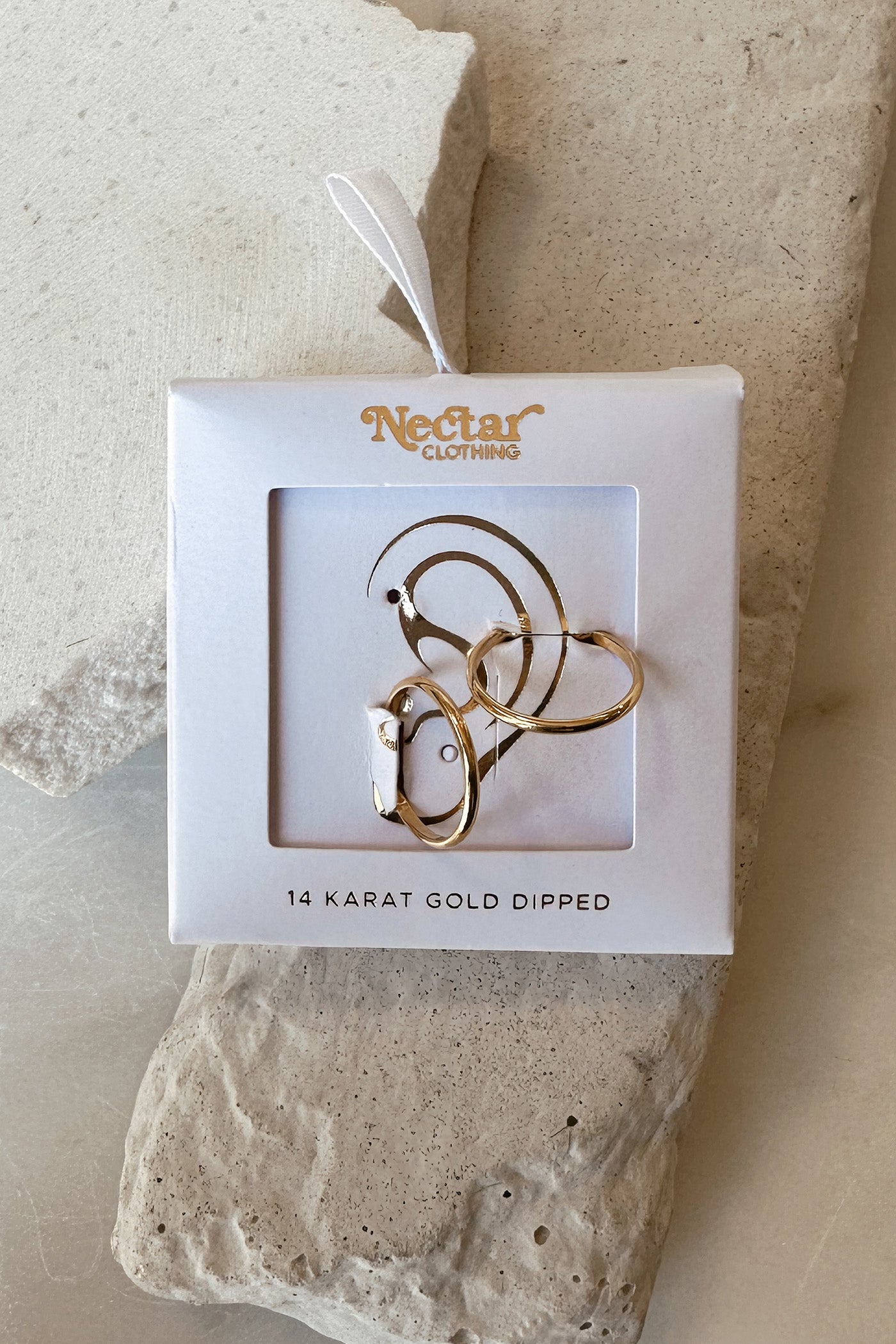 Gold Cuff Earring Set