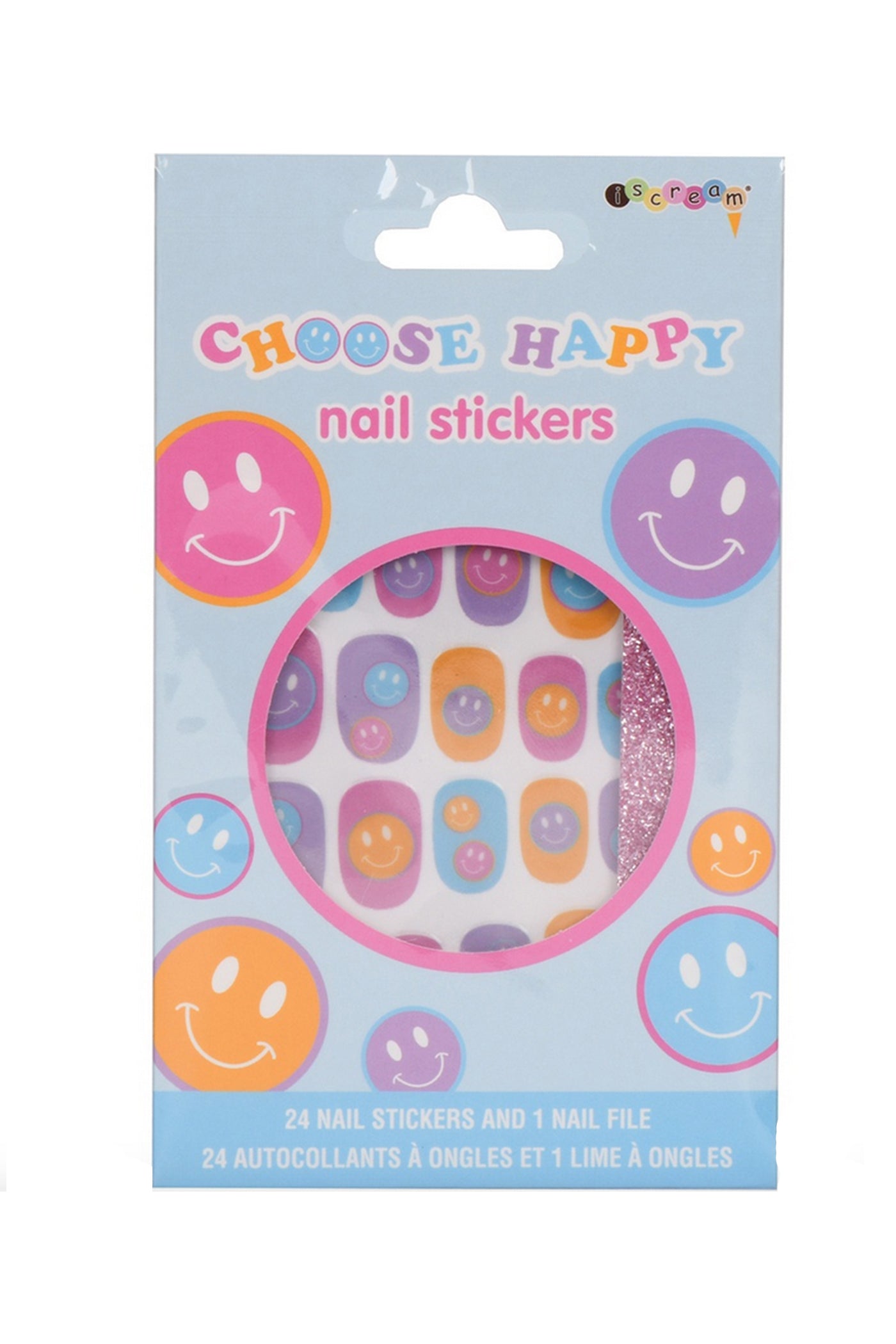 Choose Happy Kids Nail Stickers and Nail File Set