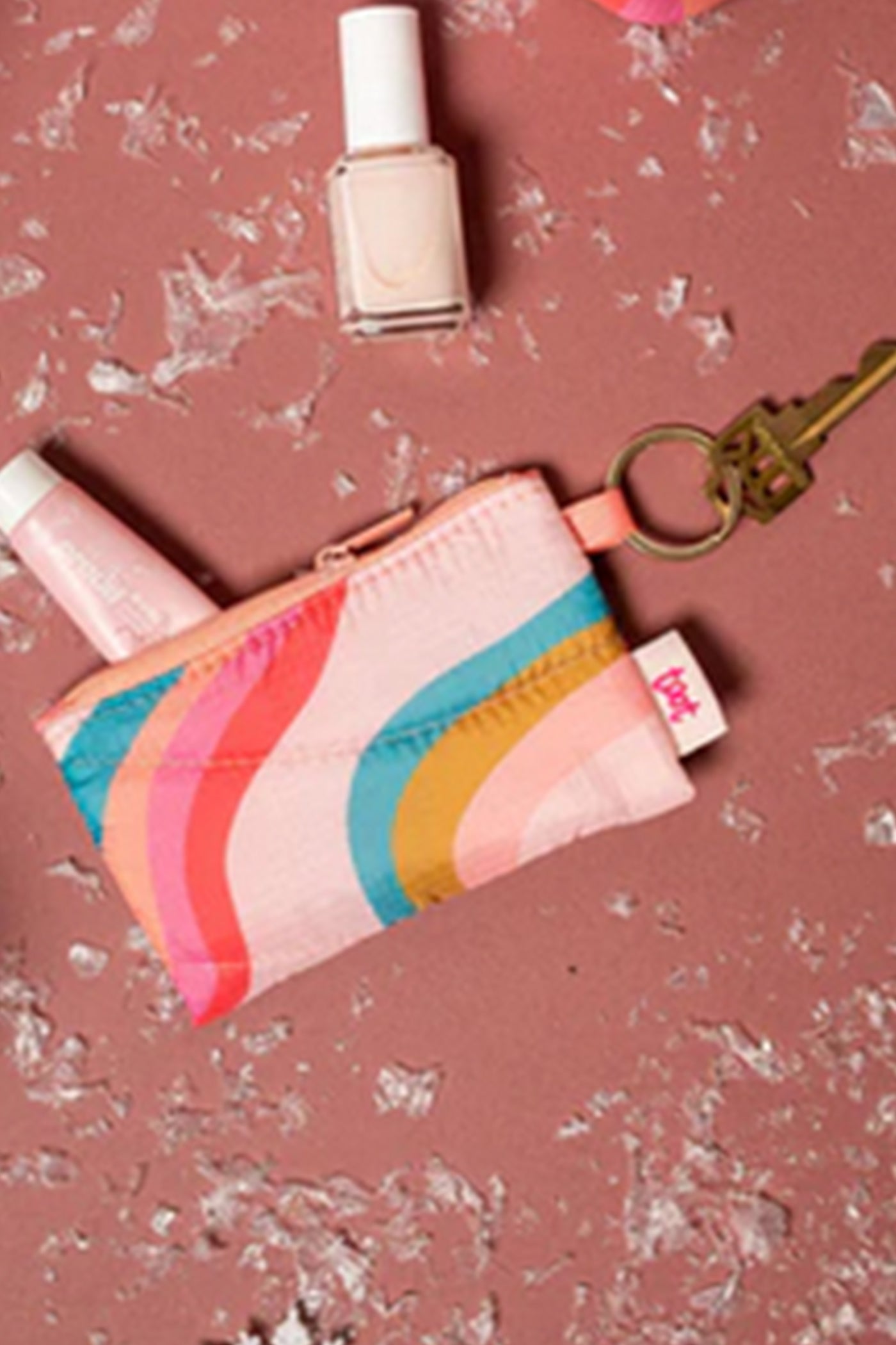 Puffy Penny Key Ring Bag