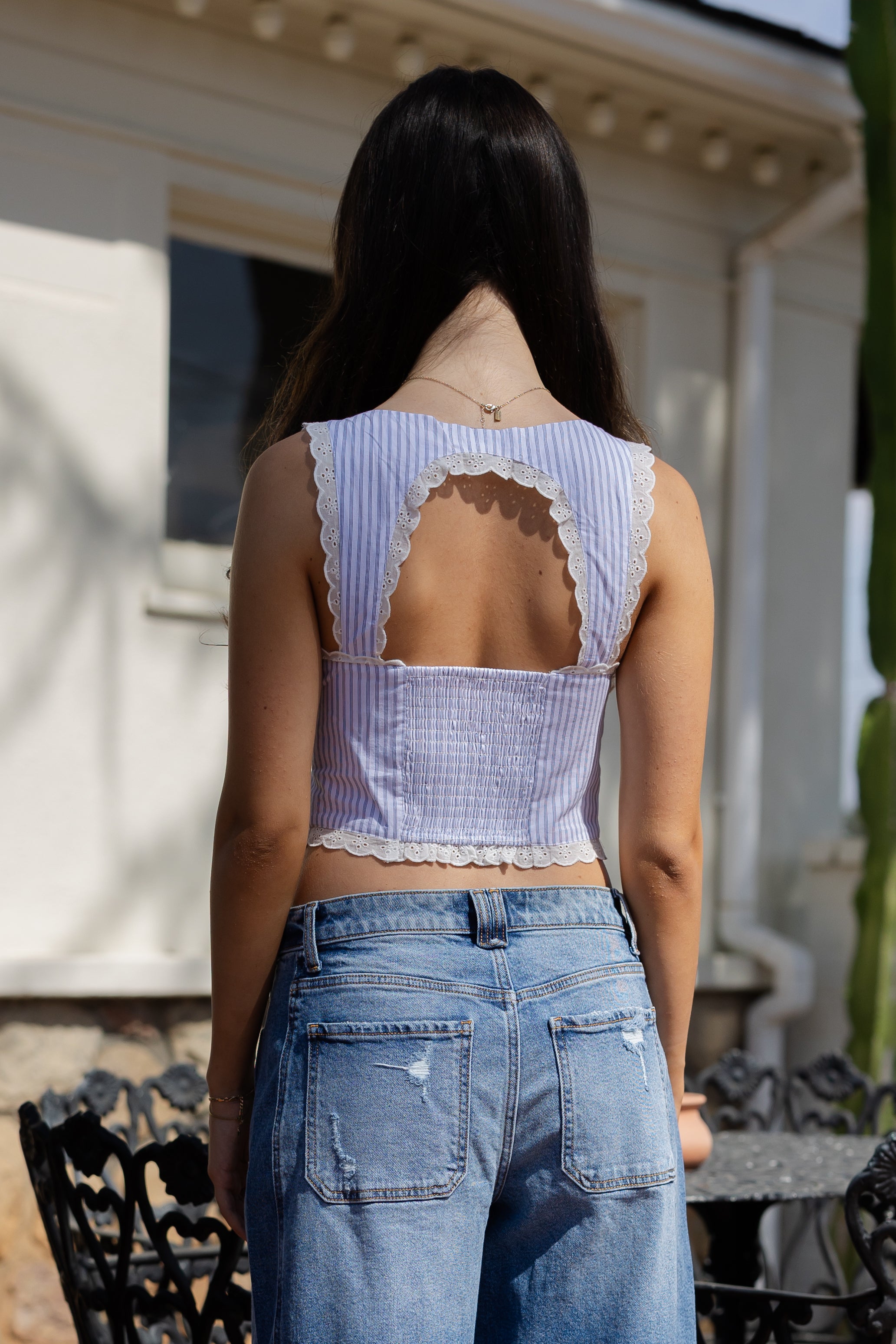 Eyelet Corset Top