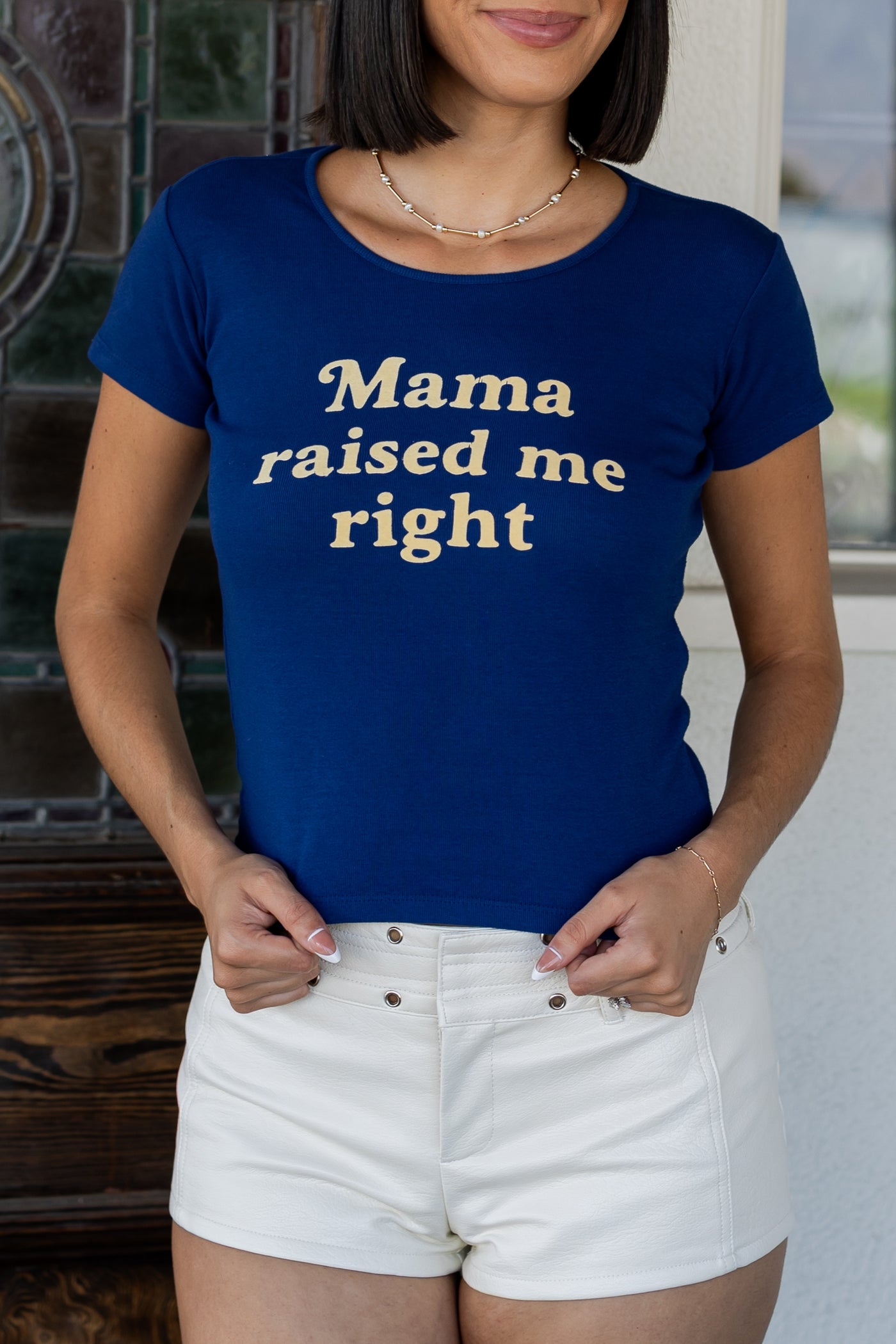 Mama Raised Me Right Tee