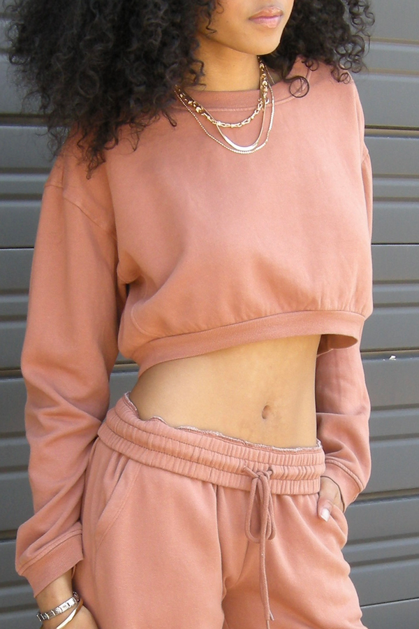 Basic Crop Sweatshirt