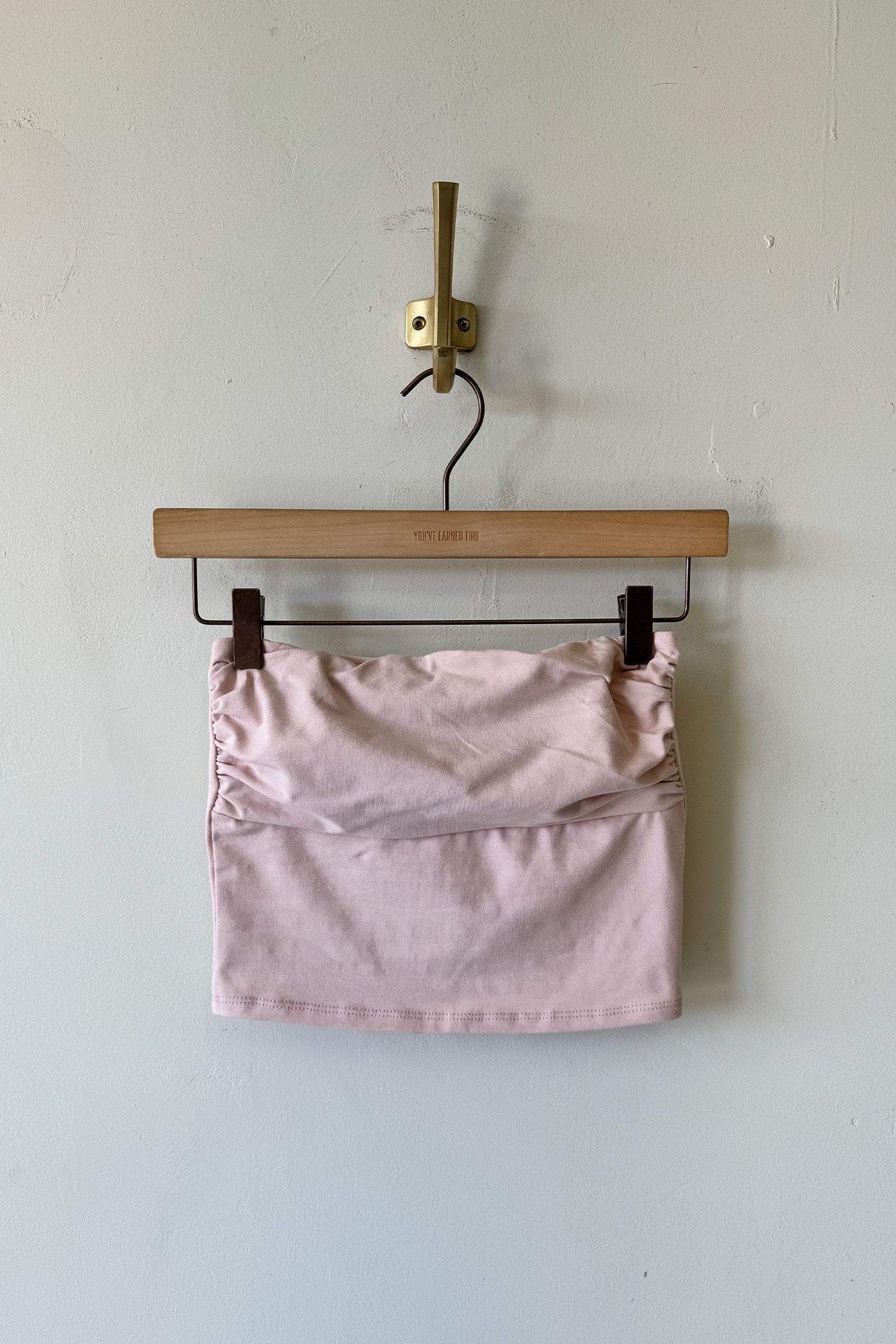 The Fave Ruched Tube Pink Top