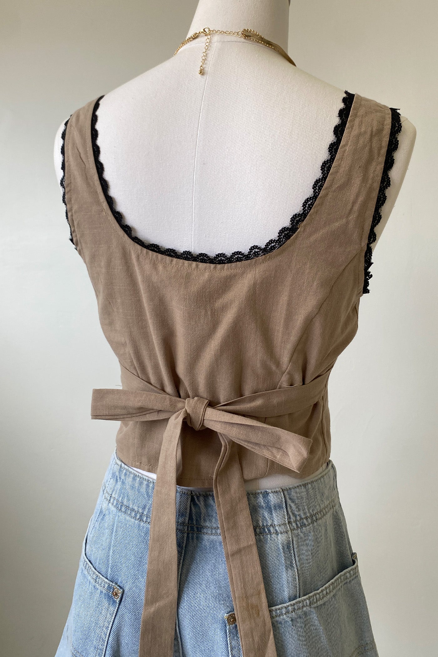 Split Front Wrap Vest