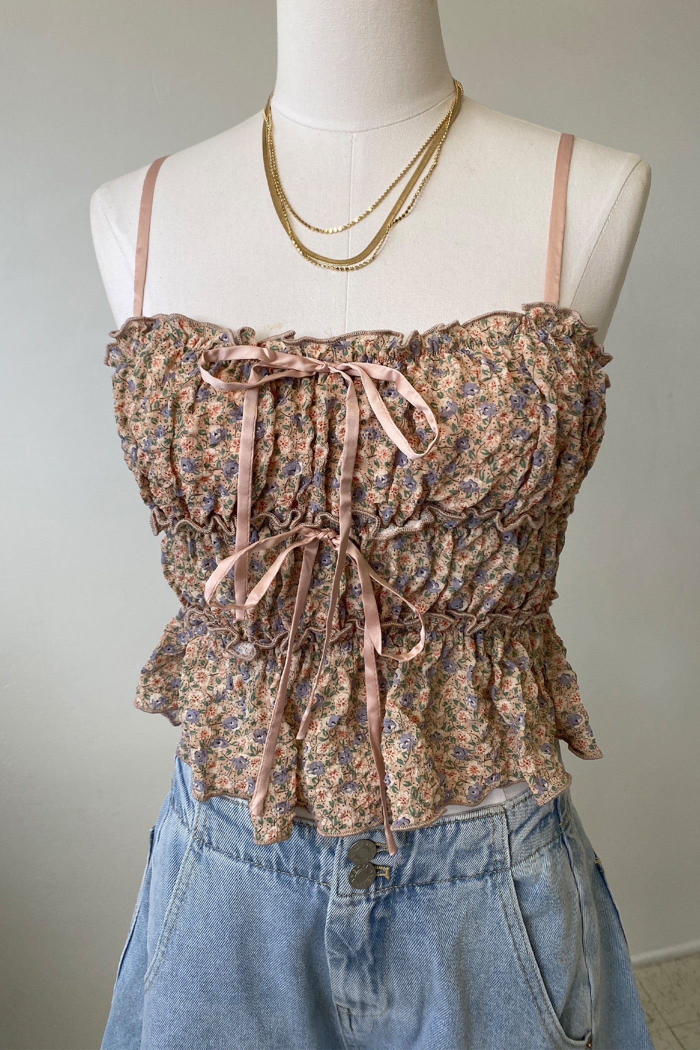 Floral Tiered Cami Top