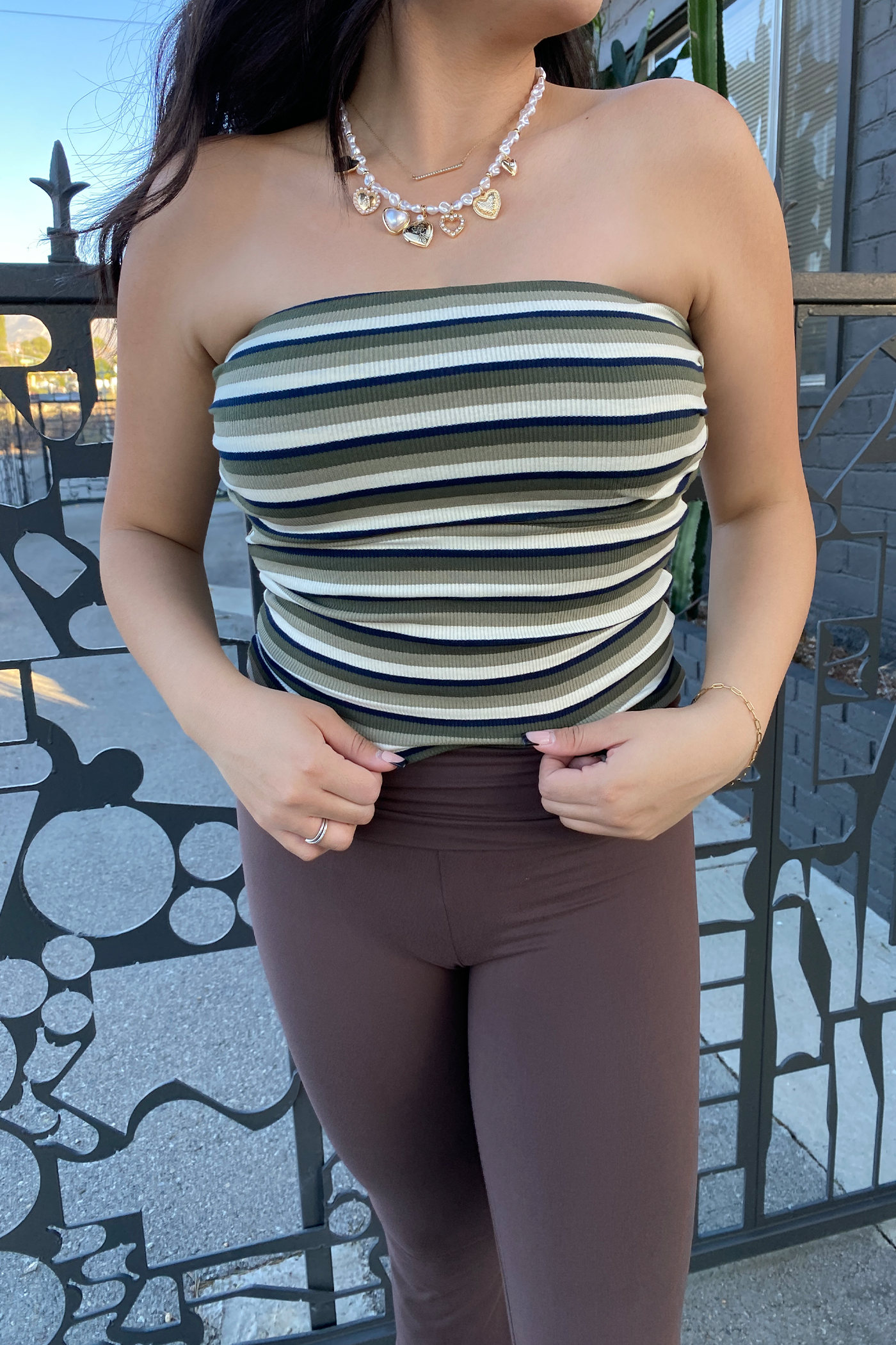 Basic Striped Tube Top