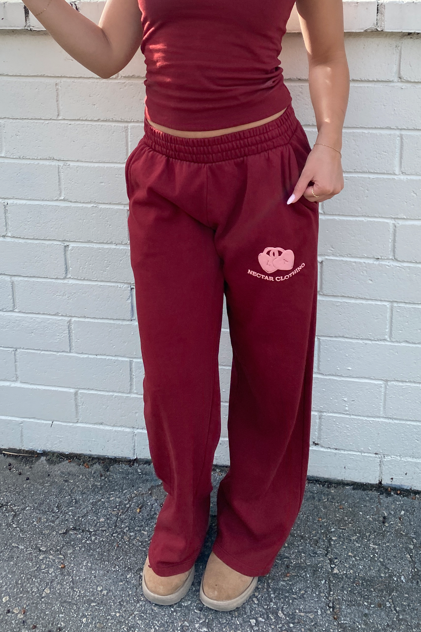 Locket Puff Print Graphic Sweatpant