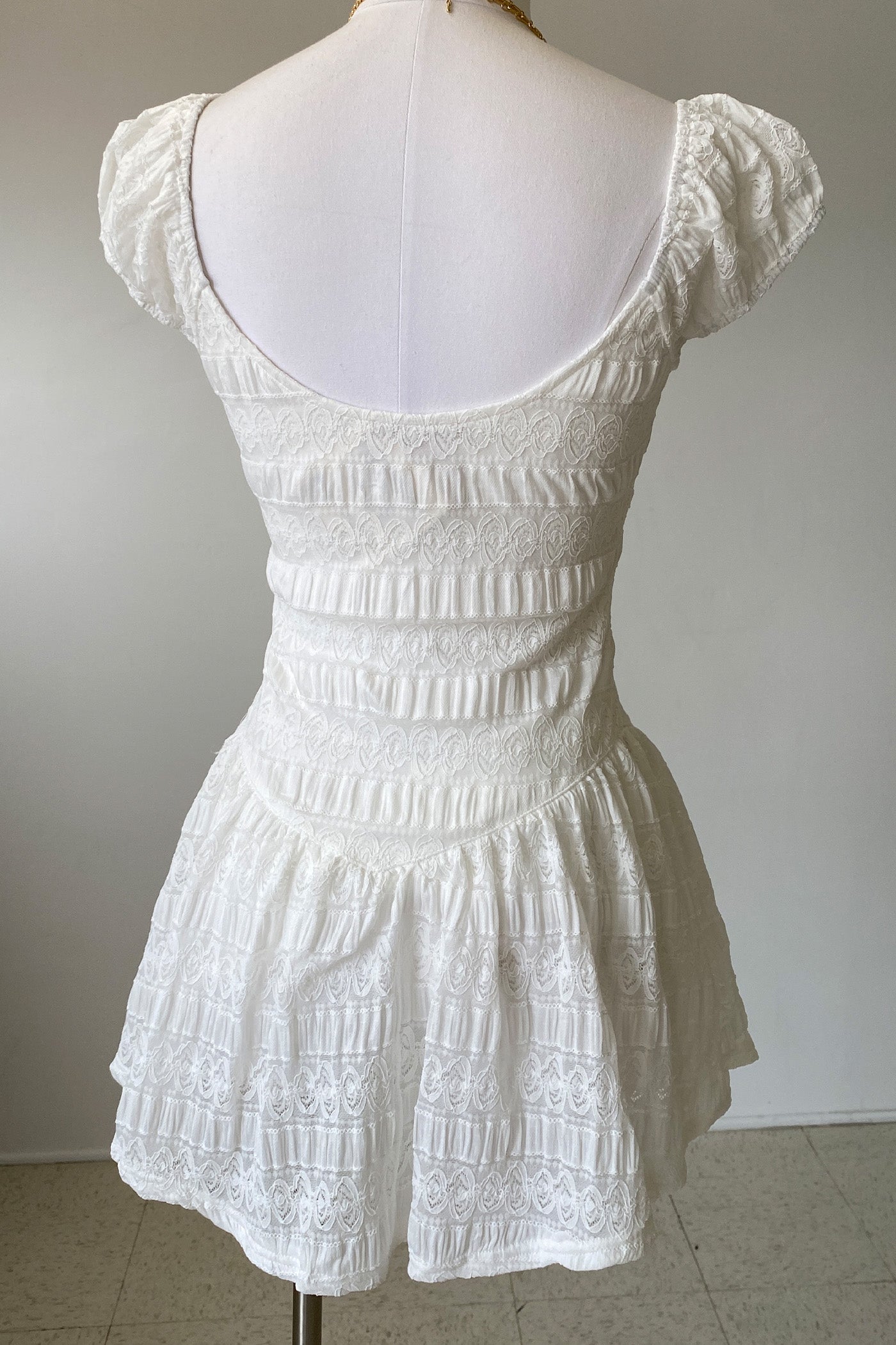 Stretch Lace Mini Dress