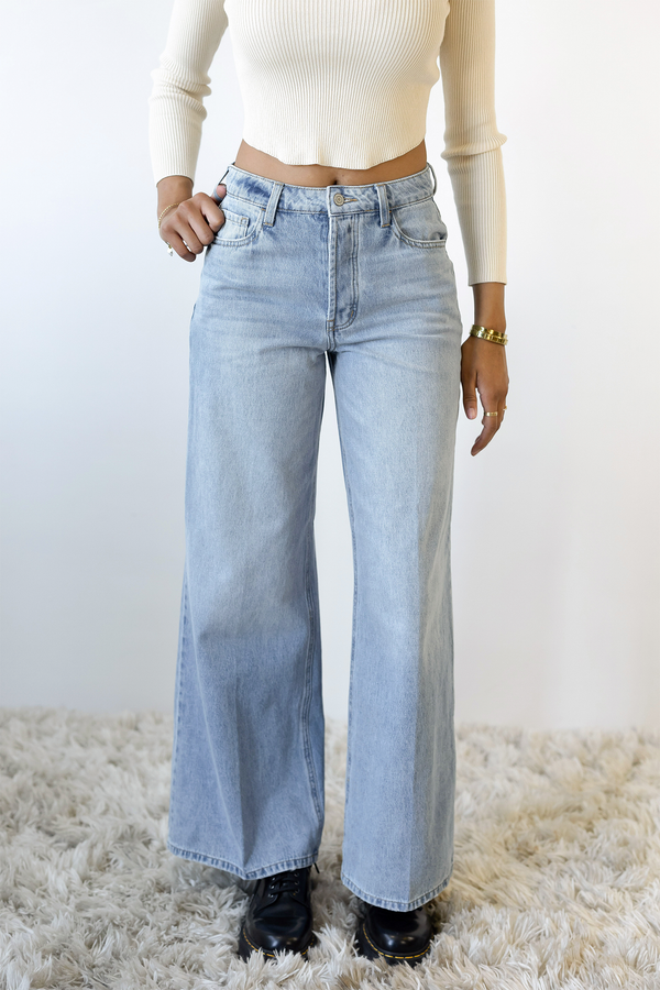 Nectar Premium Denim: The Olivine Wide Leg Jeans