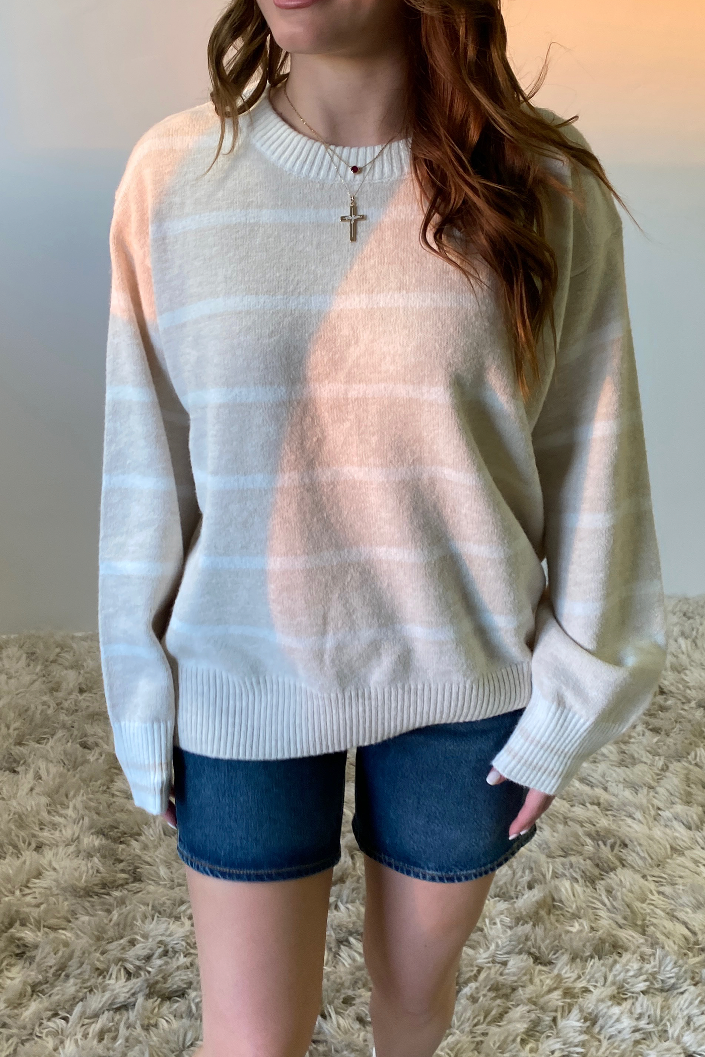 Striped Knit Sweater