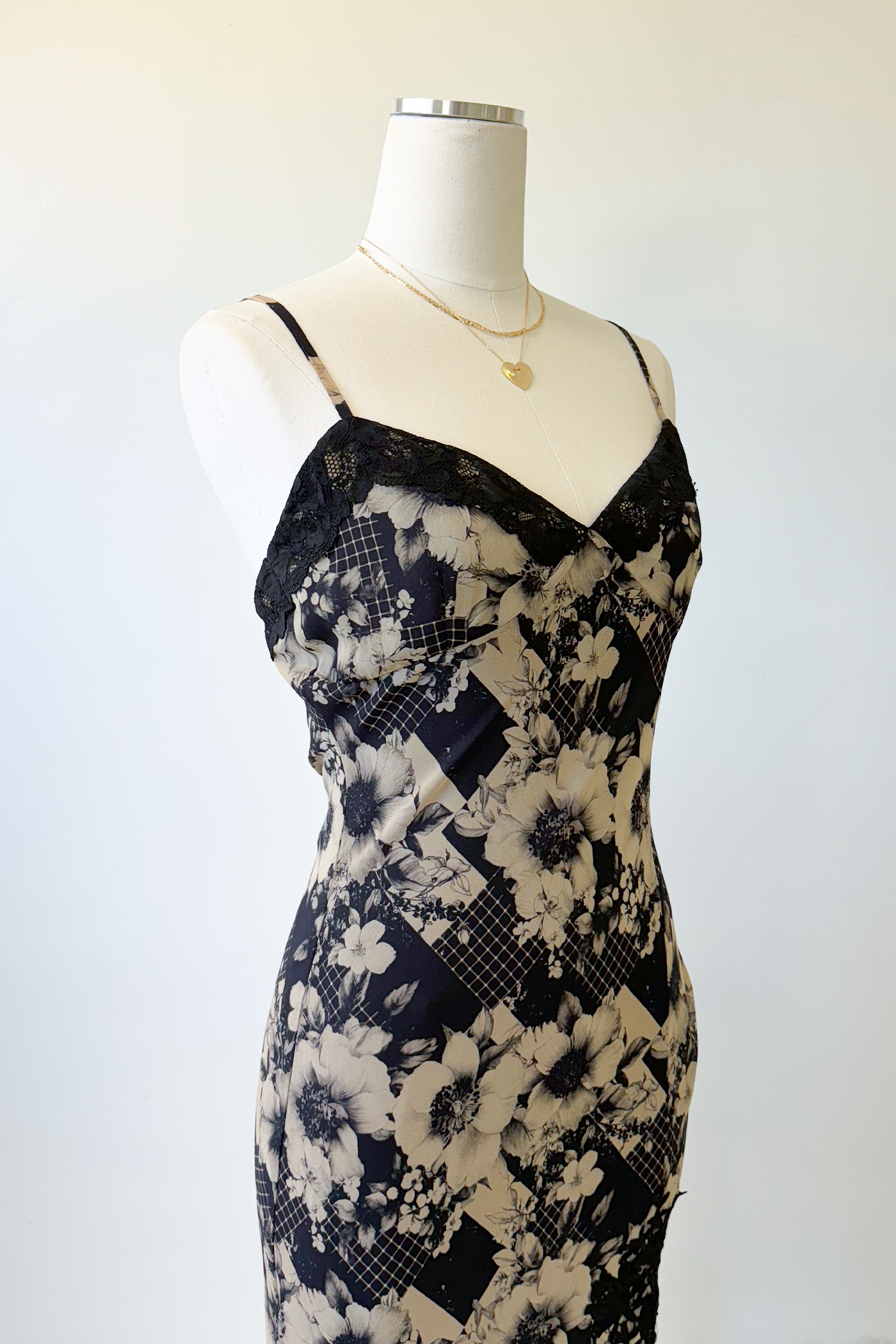 Mixed Floral Midi Dress