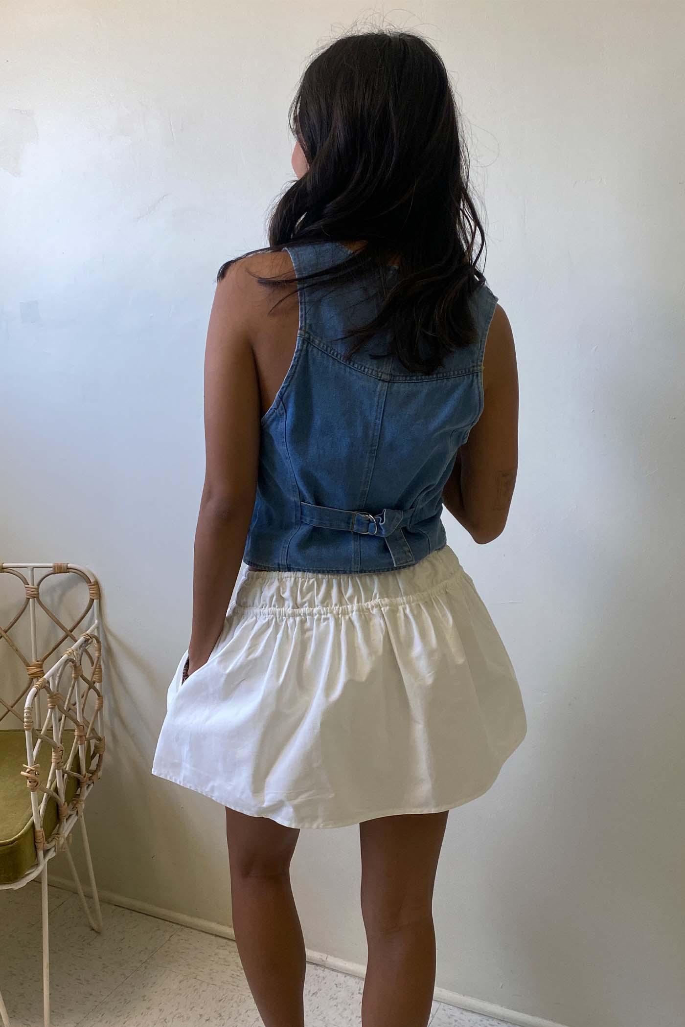 Linen Mini Skort