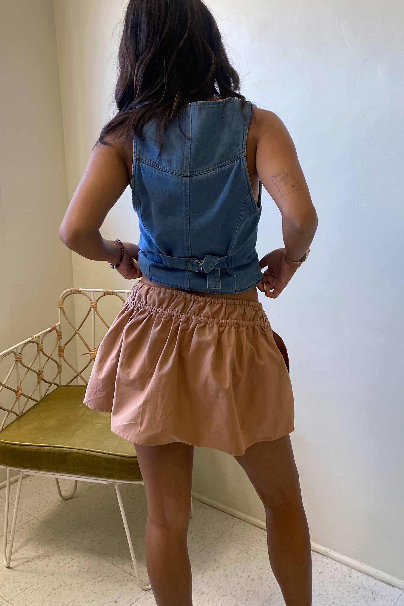 Linen Mini Skort