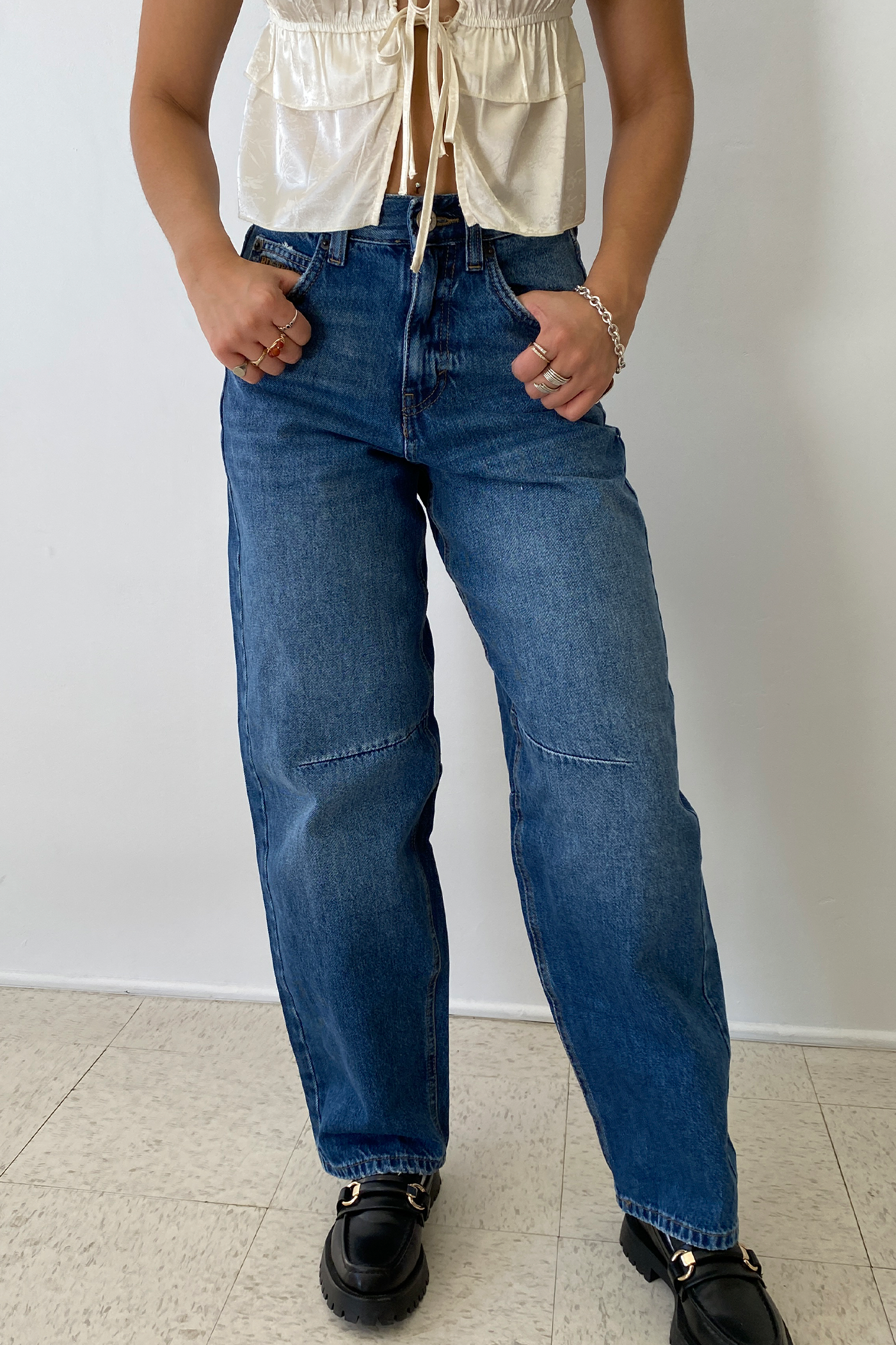 Logan Dallas Cinch Back Boyfriend Jeans by BDG