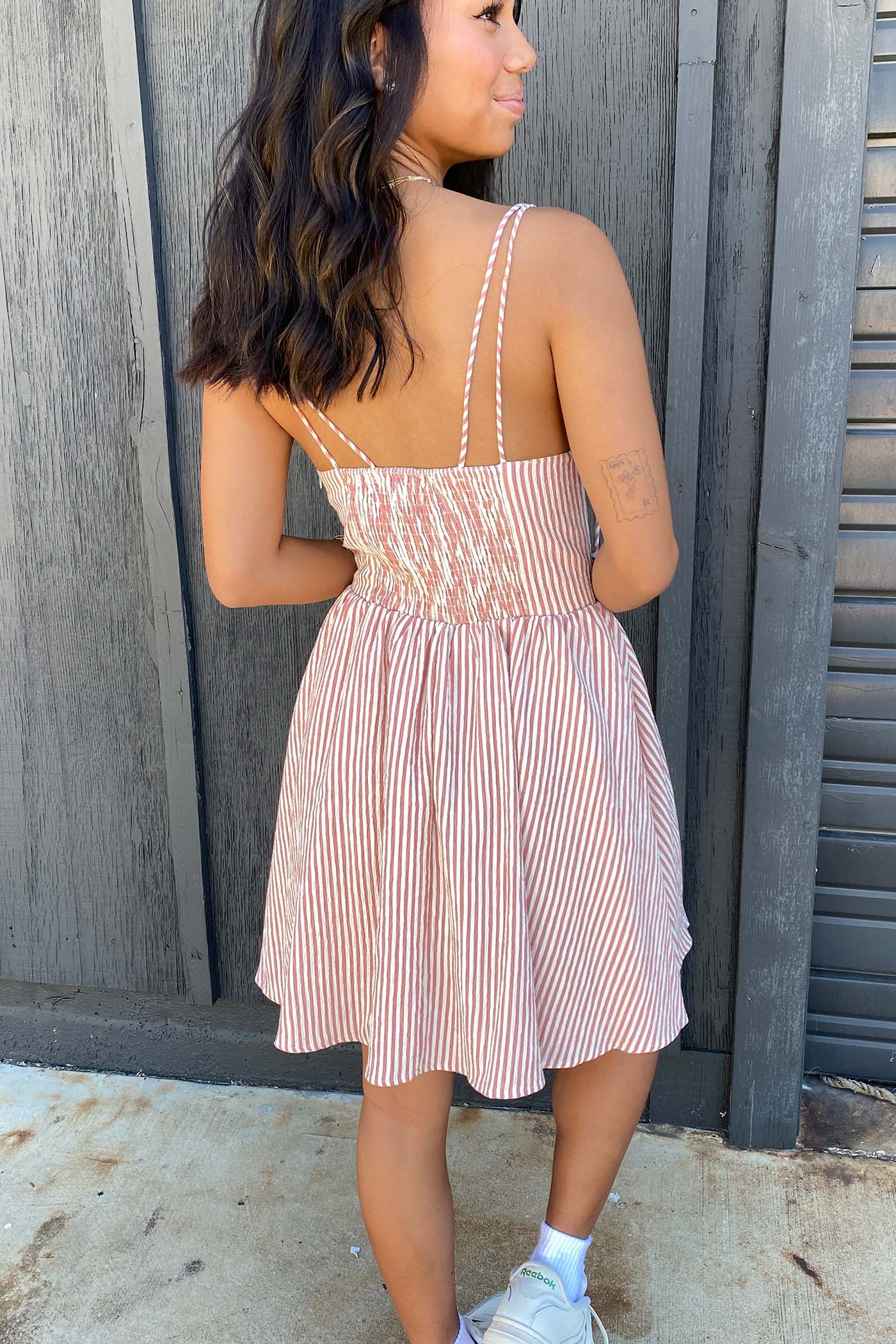 Pin Stripe Mini Dress