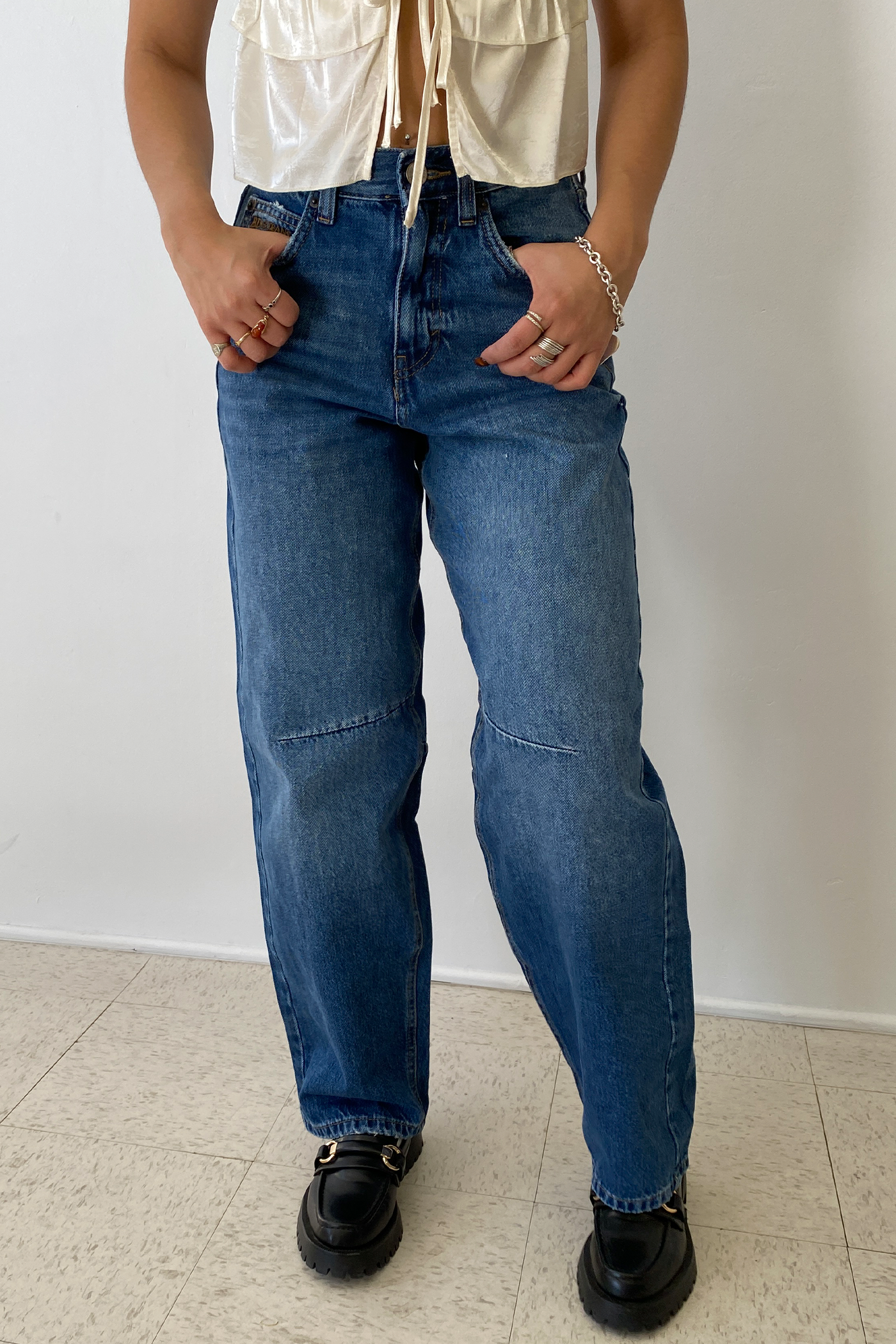 Logan Dallas Cinch Back Boyfriend Jeans by BDG