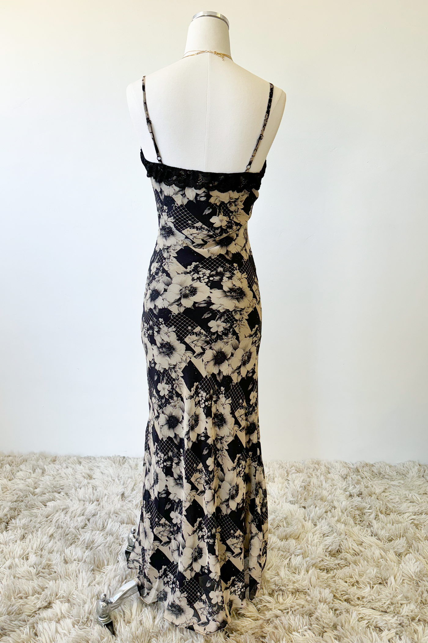 Mixed Floral Midi Dress