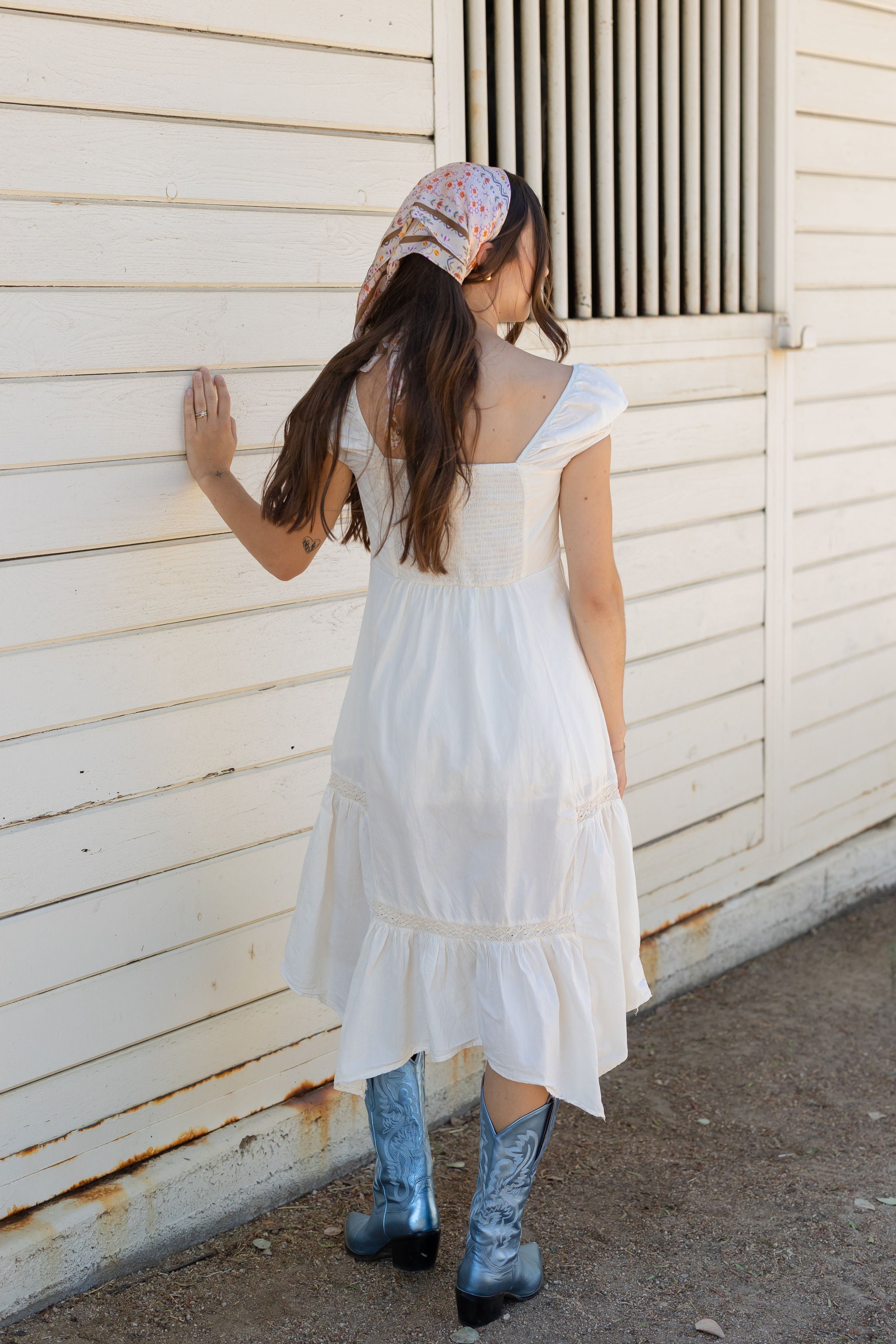 Midi Peasant Dress