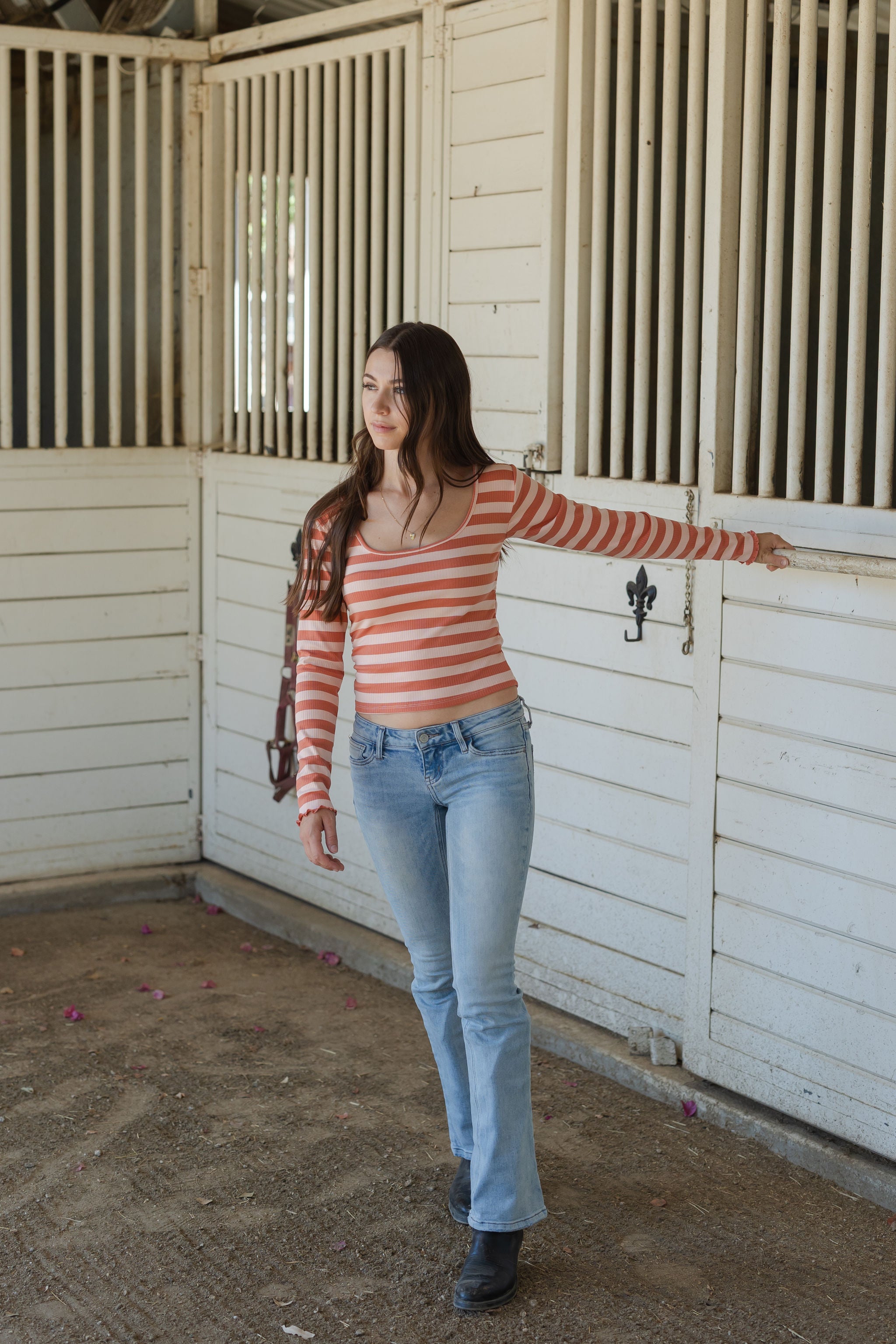 Striped Long Sleeve Top