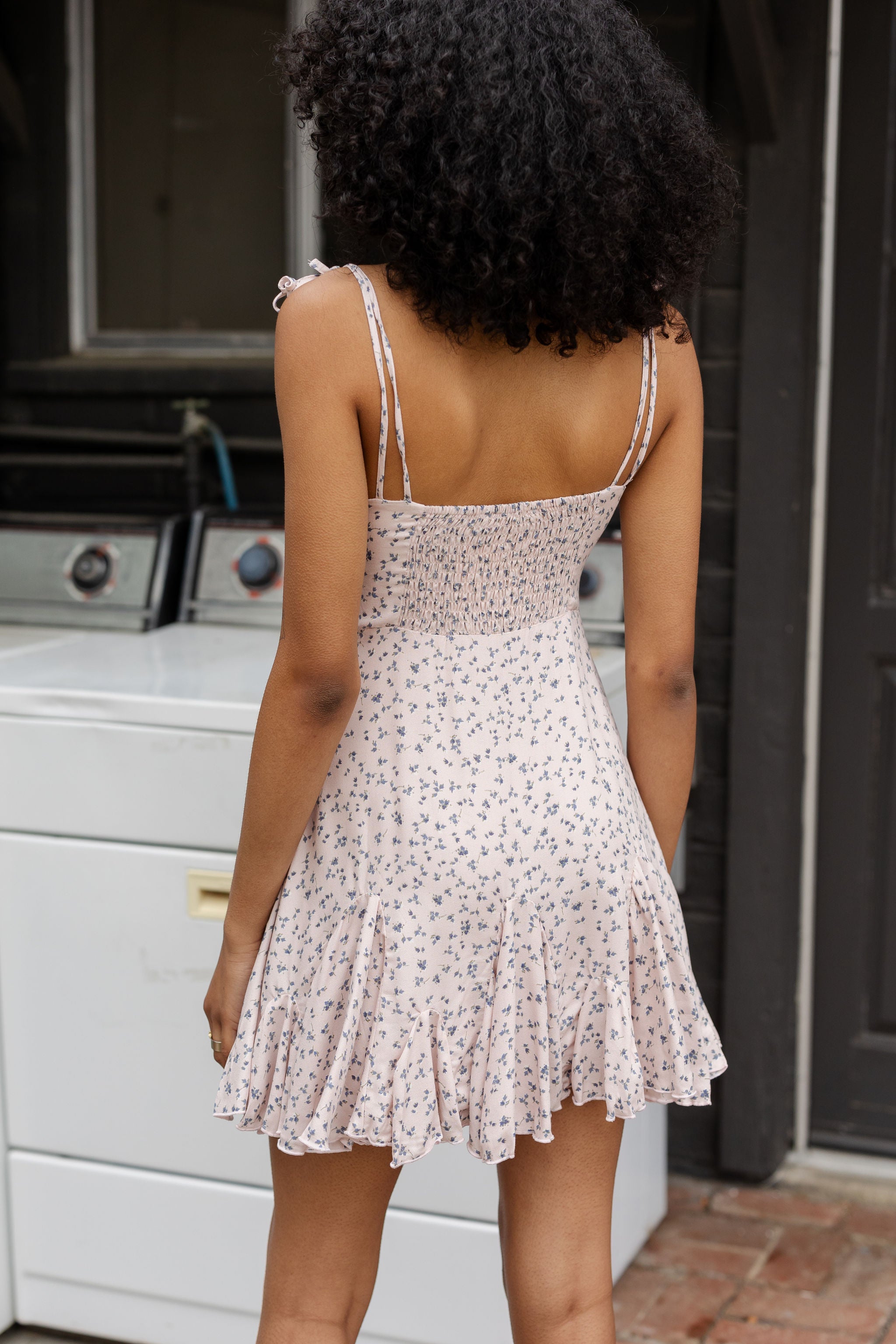 Floral Ruffle Mini Dress