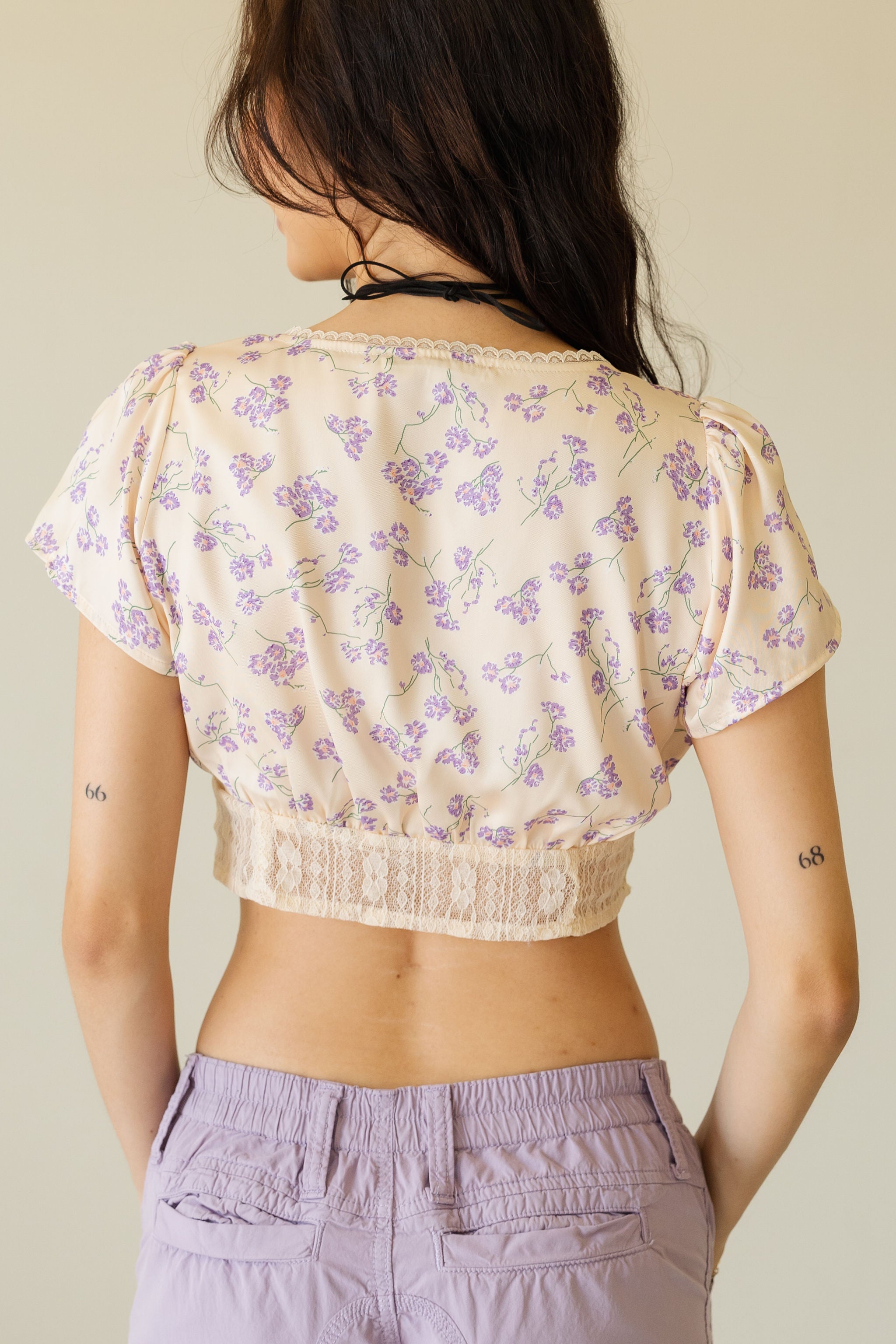 The Journey Satin Floral Top