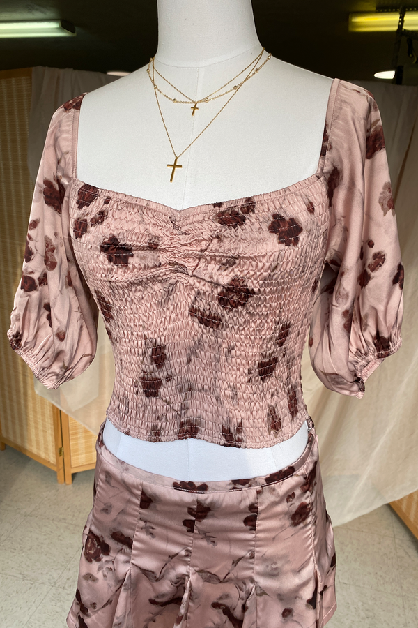 Floral Smocked Top