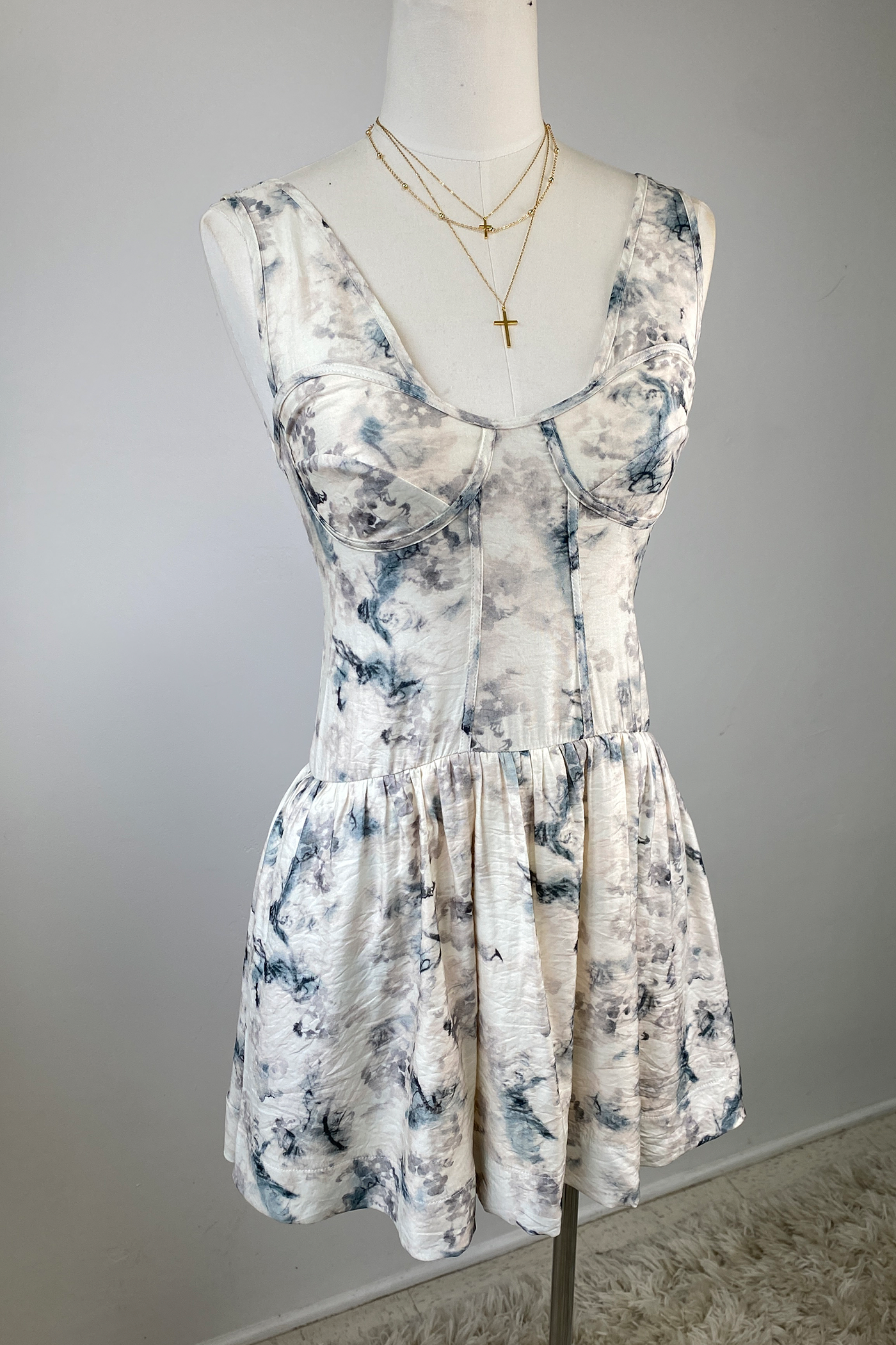 Floral Corset Mini Dress
