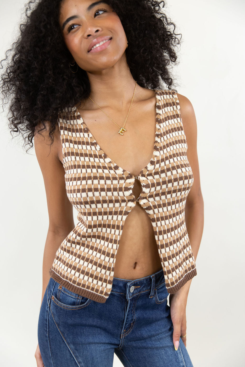 Pattern Knit Vest