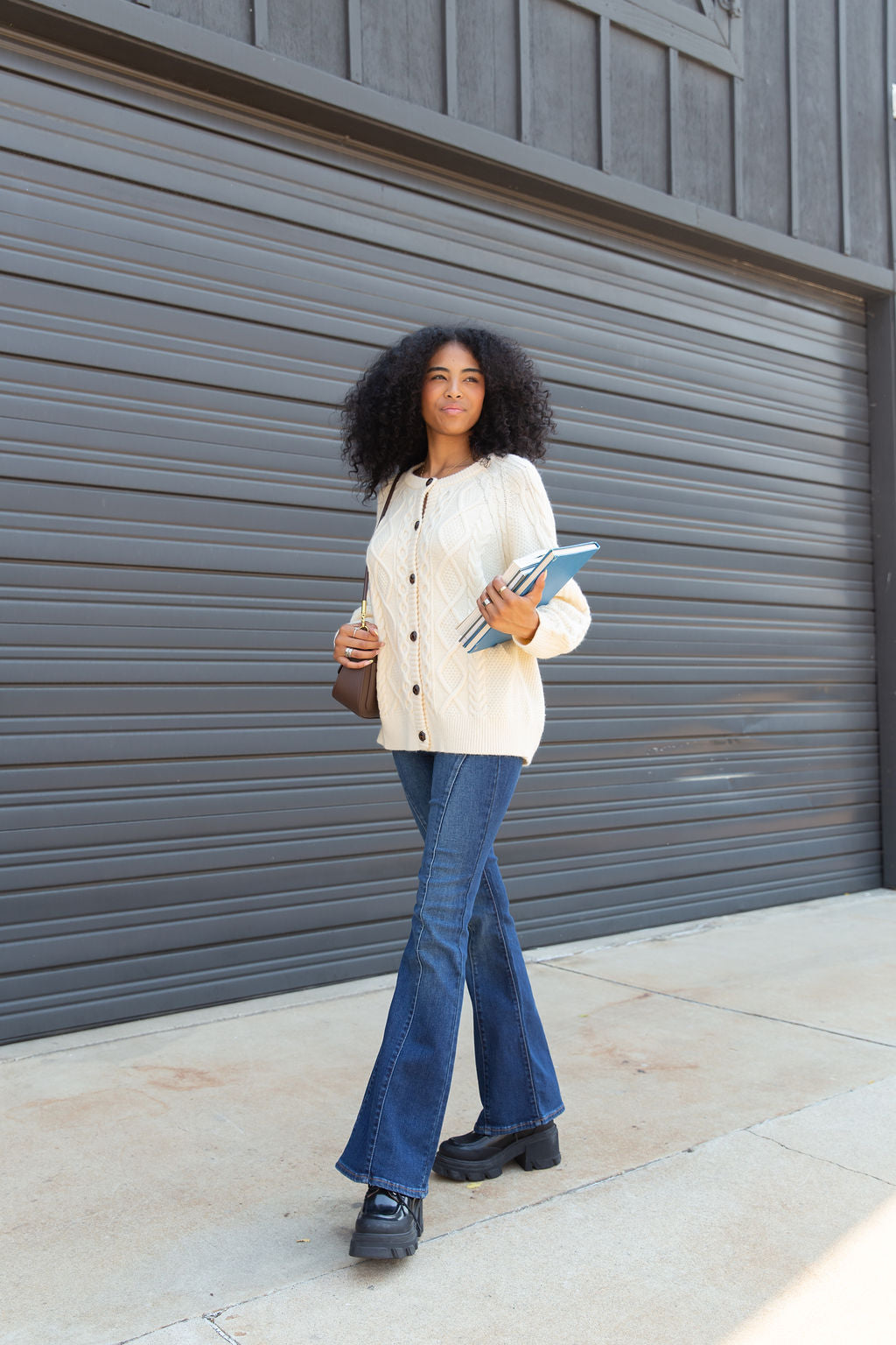 Vintage Cable Knit Cardigan by BDG