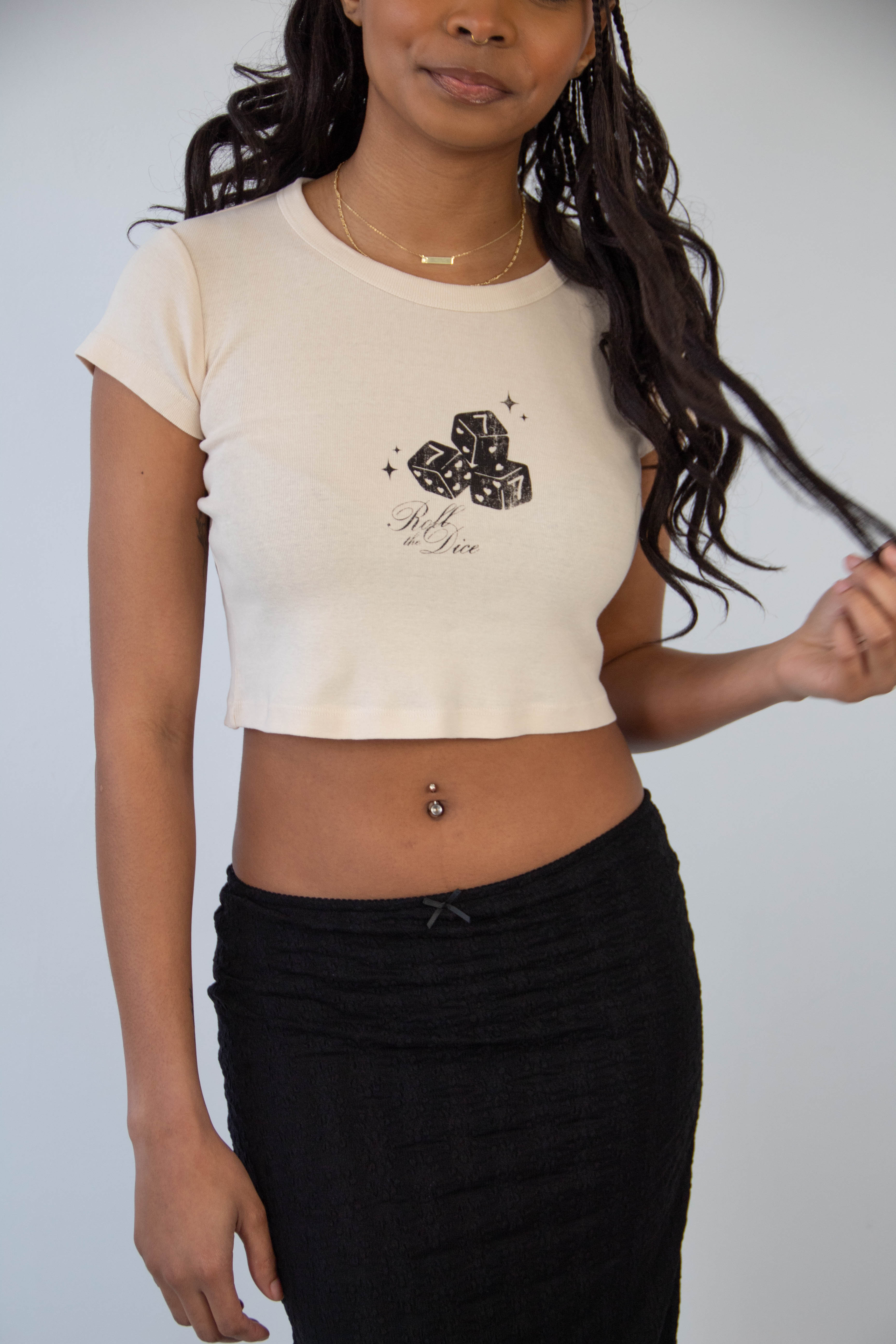 Roll The Dice OG Graphic Babydoll Tee