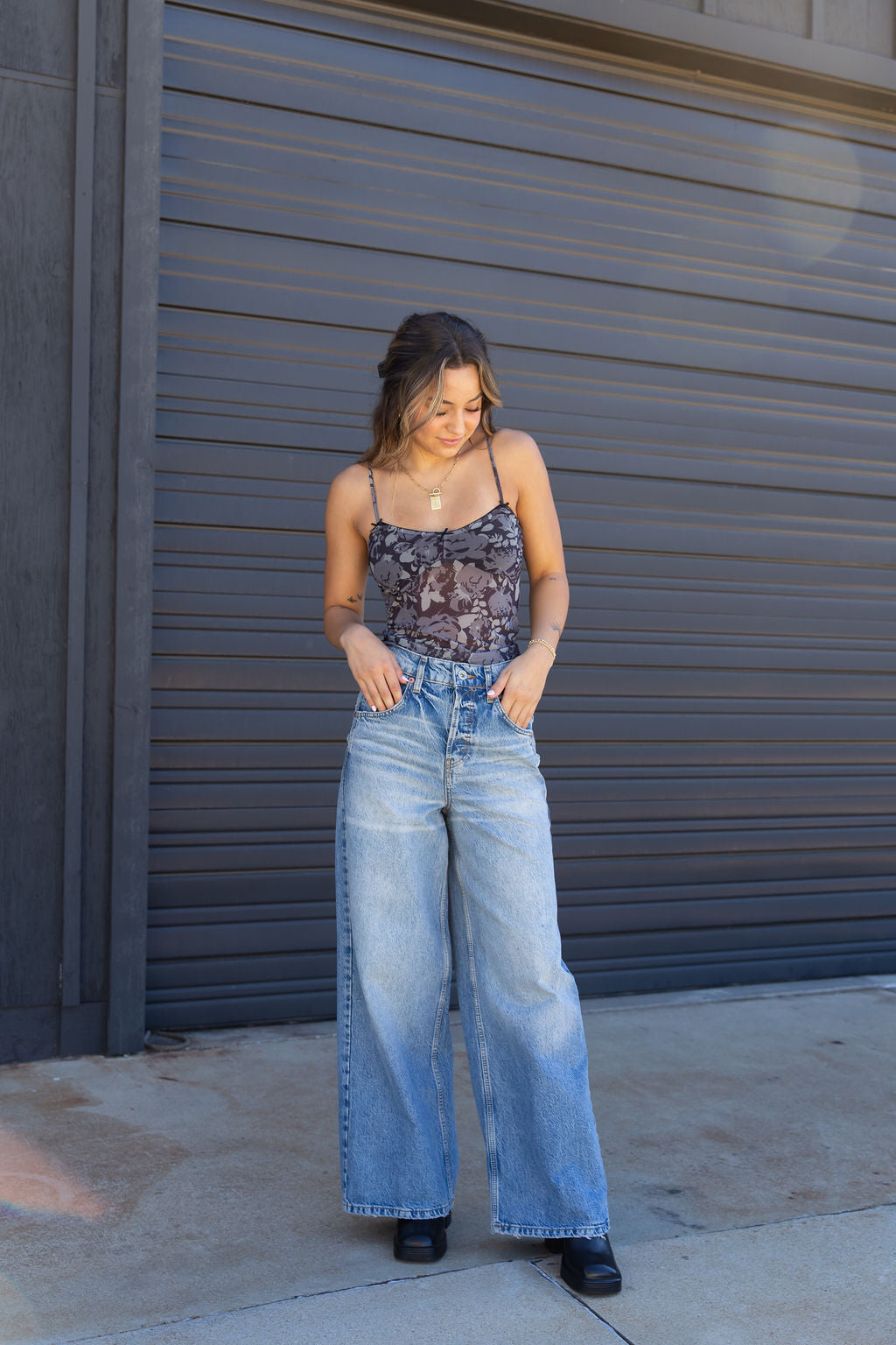 Sheer Mesh Cami Top