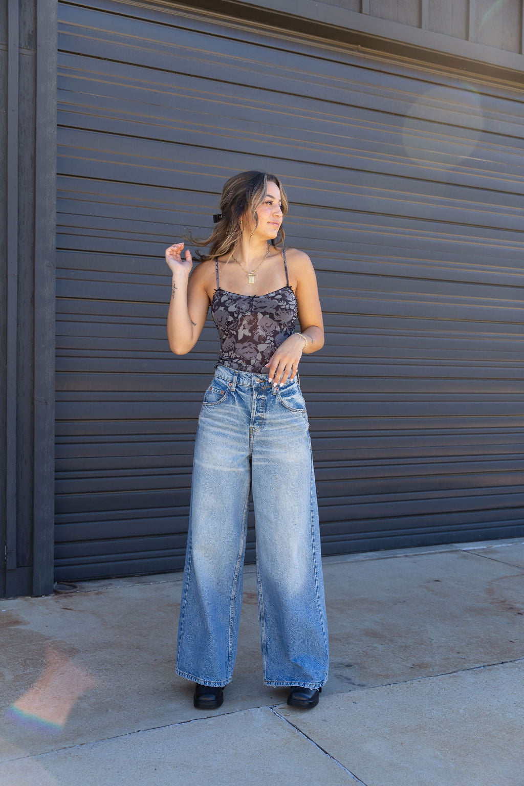 Sheer Mesh Cami Top